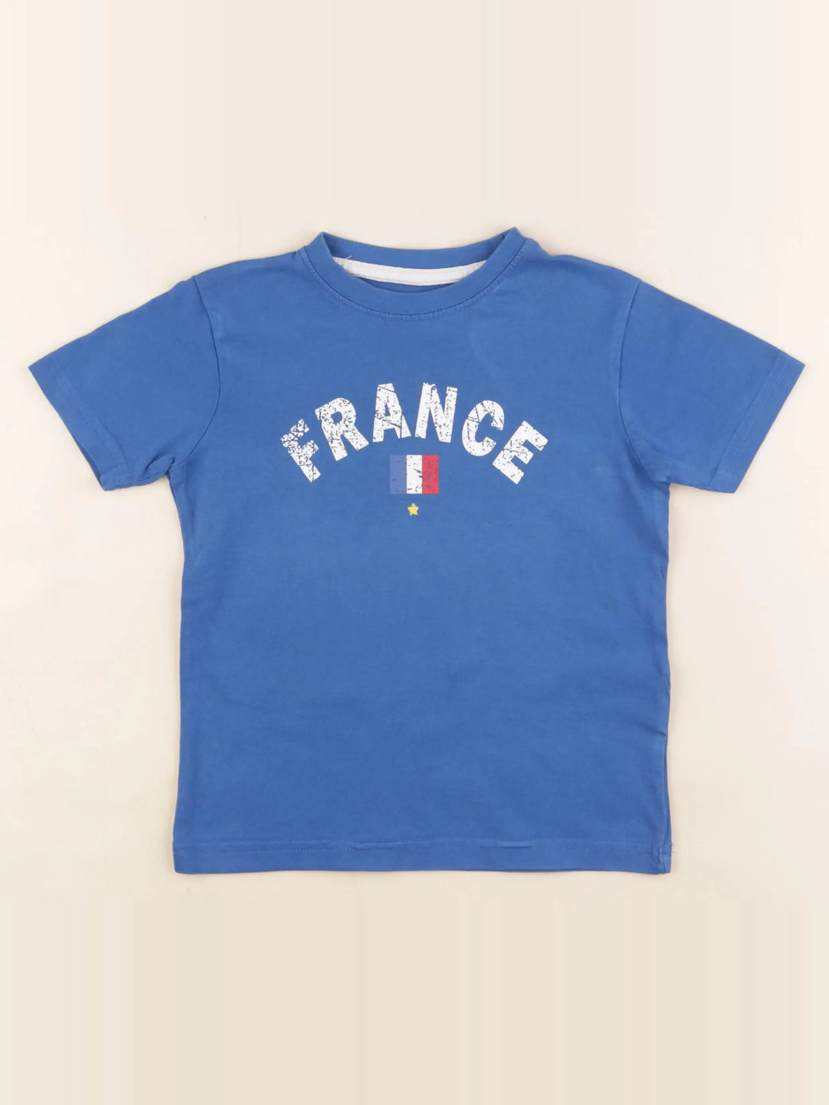Vertbaudet - tee-shirt bleu - 4 ans