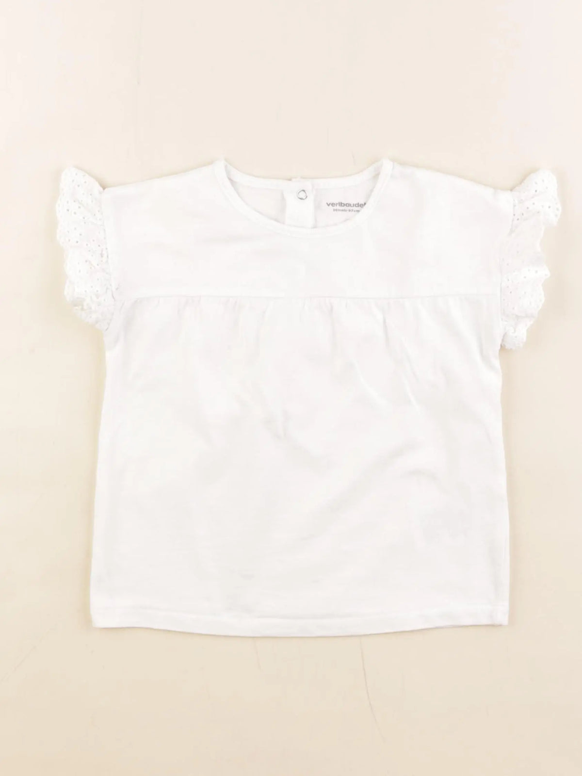 Vertbaudet - tee-shirt blanc - 36 mois