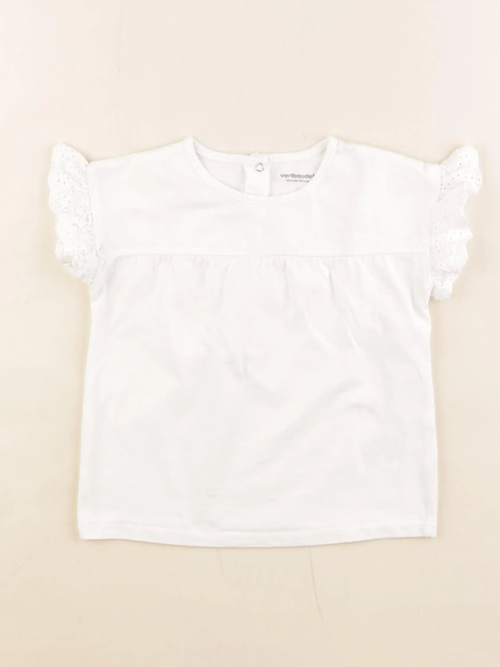 Vertbaudet - tee-shirt blanc - 36 mois