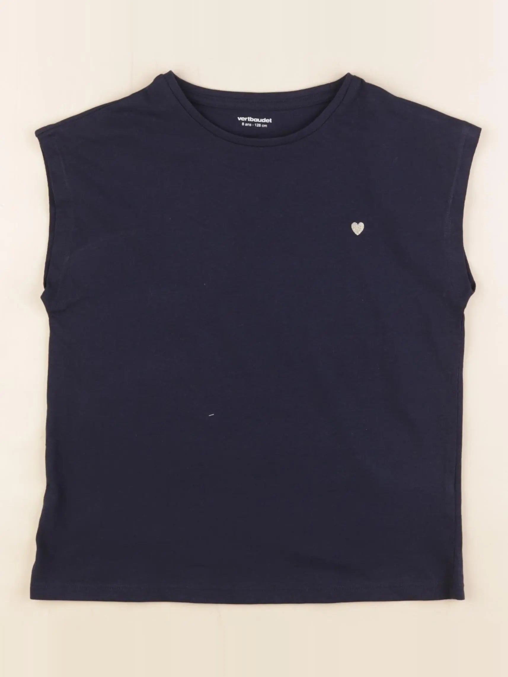 Vertbaudet - tee-shirt bleu - 8 ans