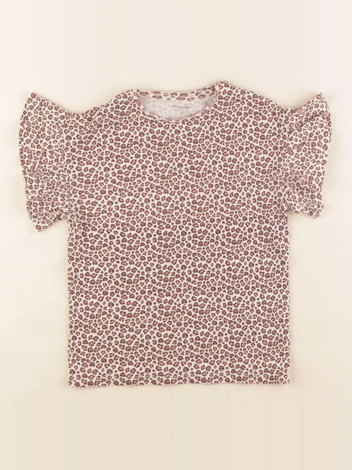 Vertbaudet - tee-shirt marron - 8 ans