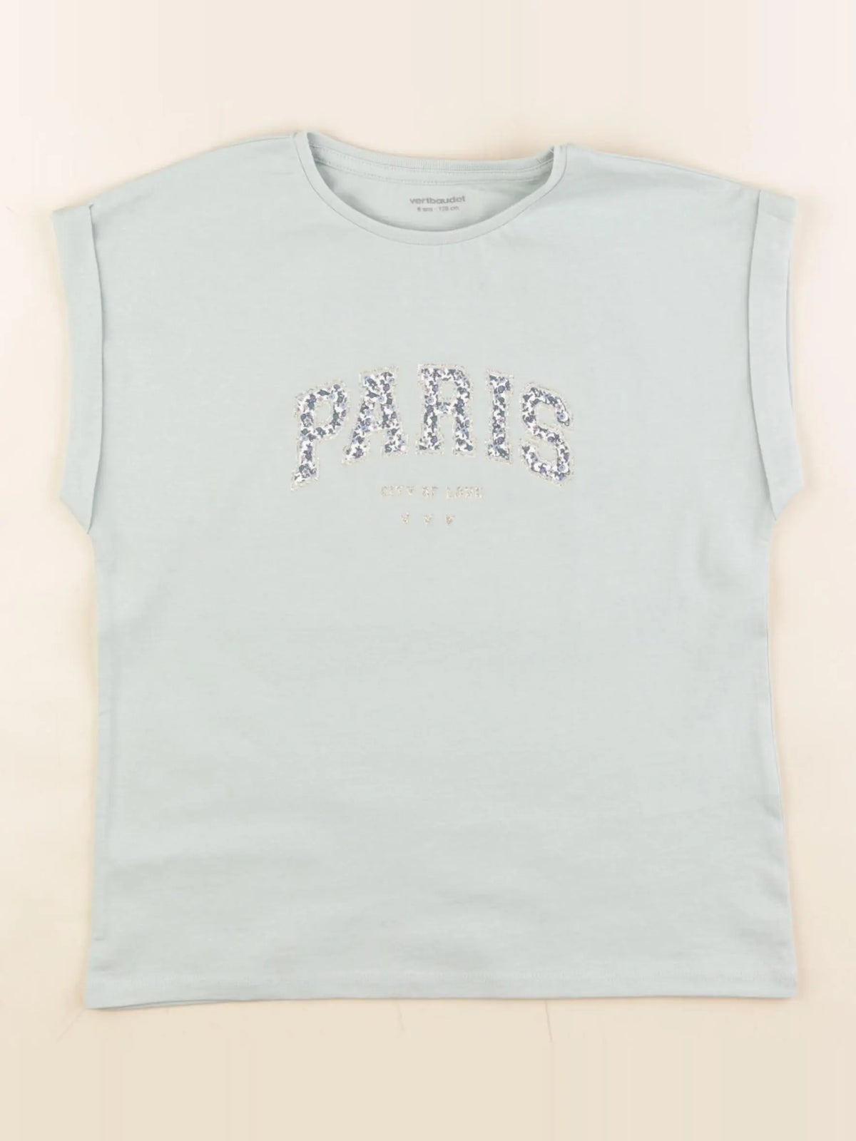 Vertbaudet - tee-shirt vert - 8 ans