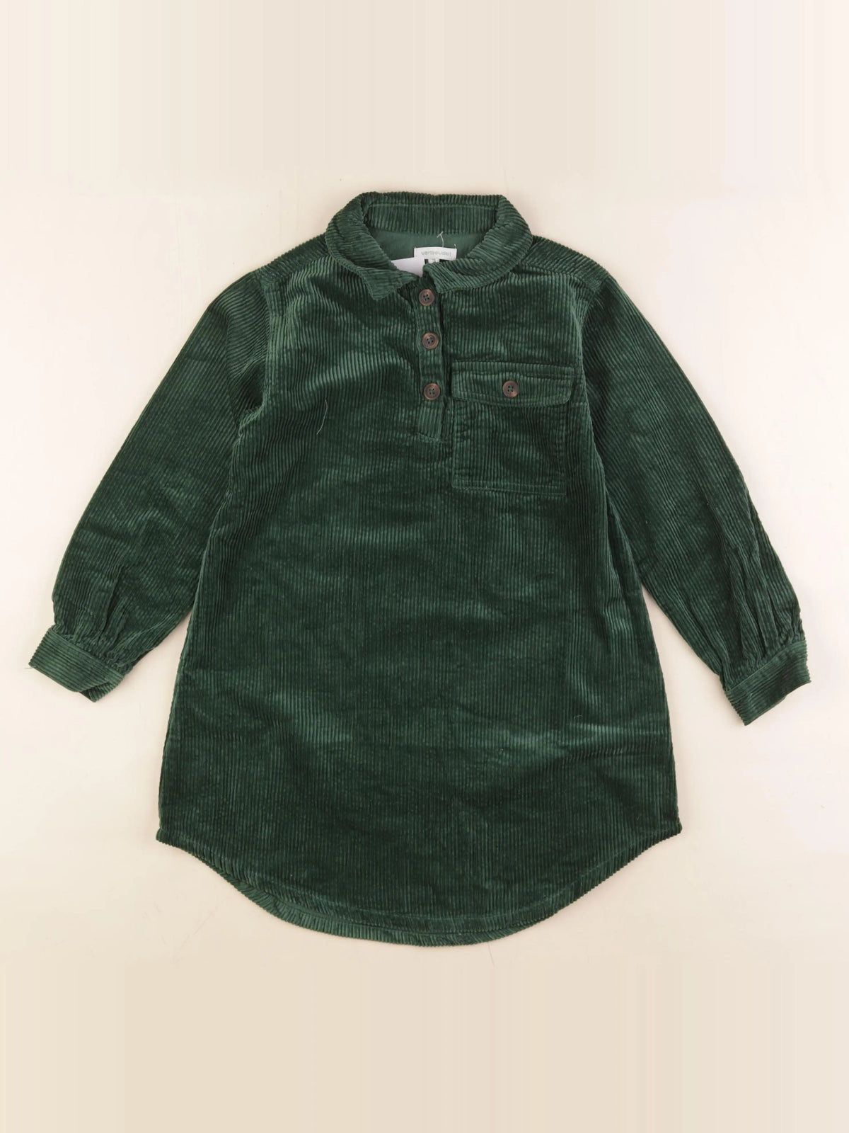 Vertbaudet - robe vert - 8 ans