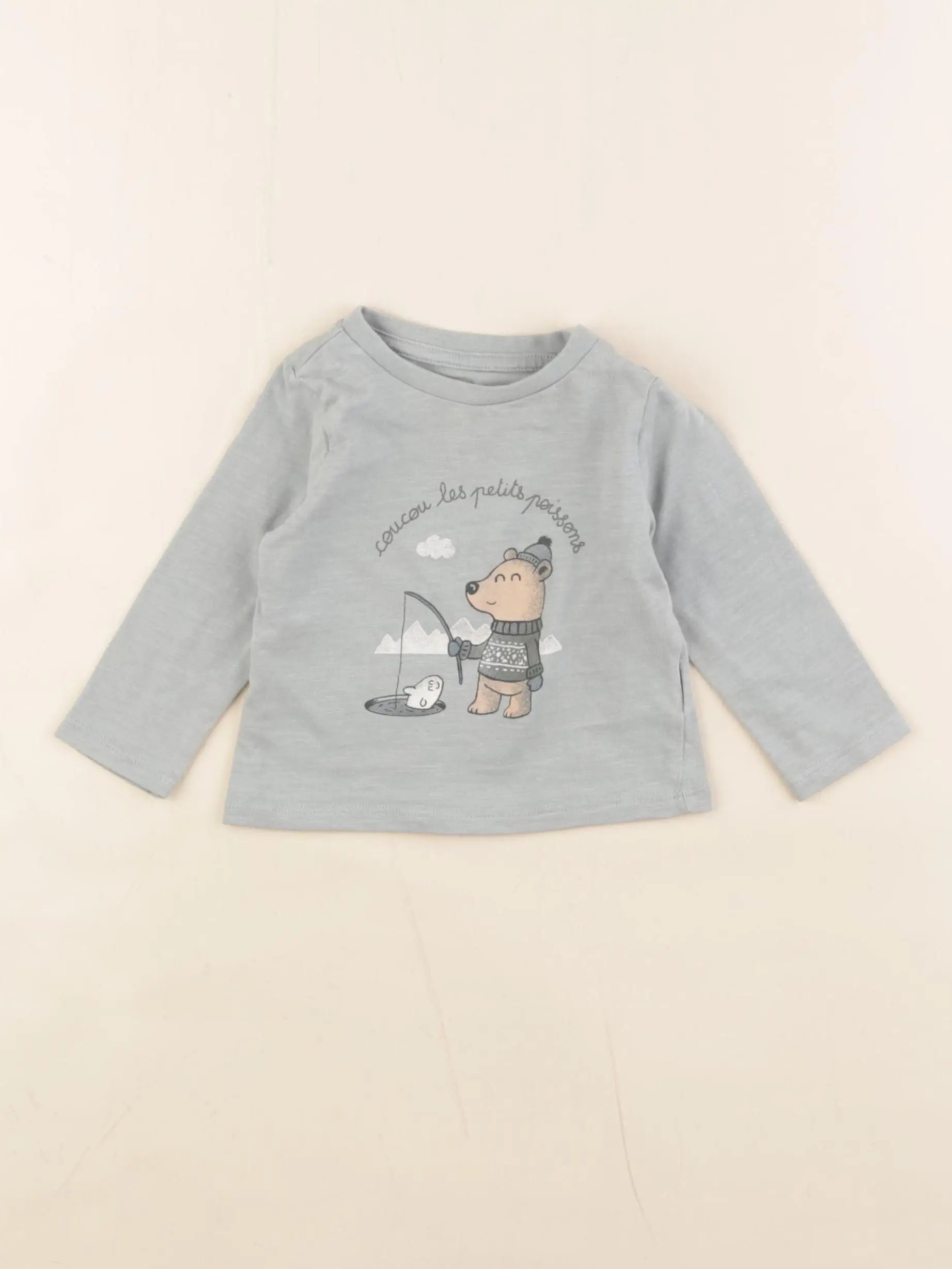 Vertbaudet - tee-shirt vert - 6 mois