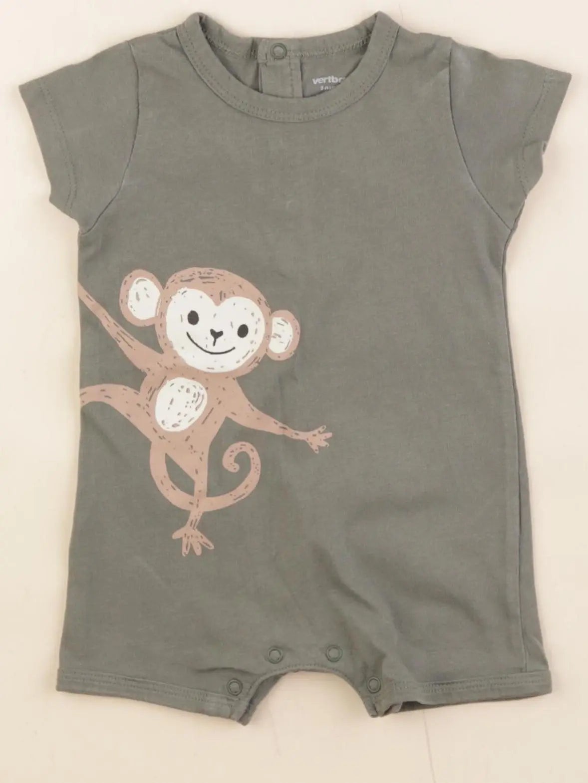 Vertbaudet - pyjama coton vert - 3 mois