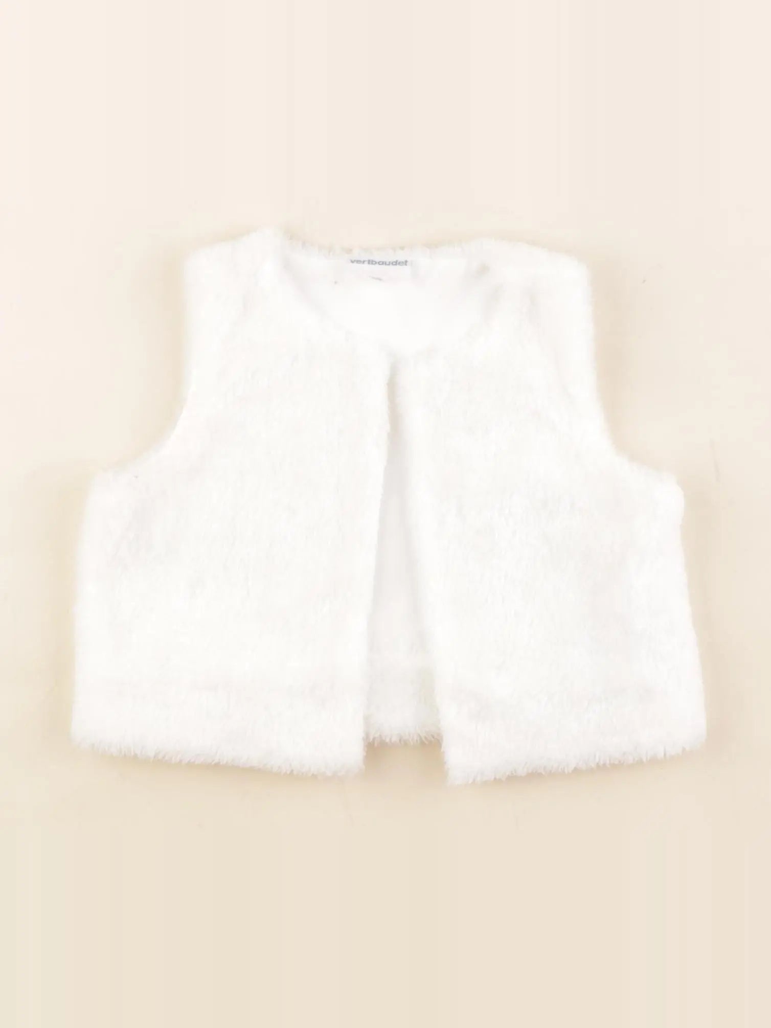 Vertbaudet - gilet blanc - 9 mois