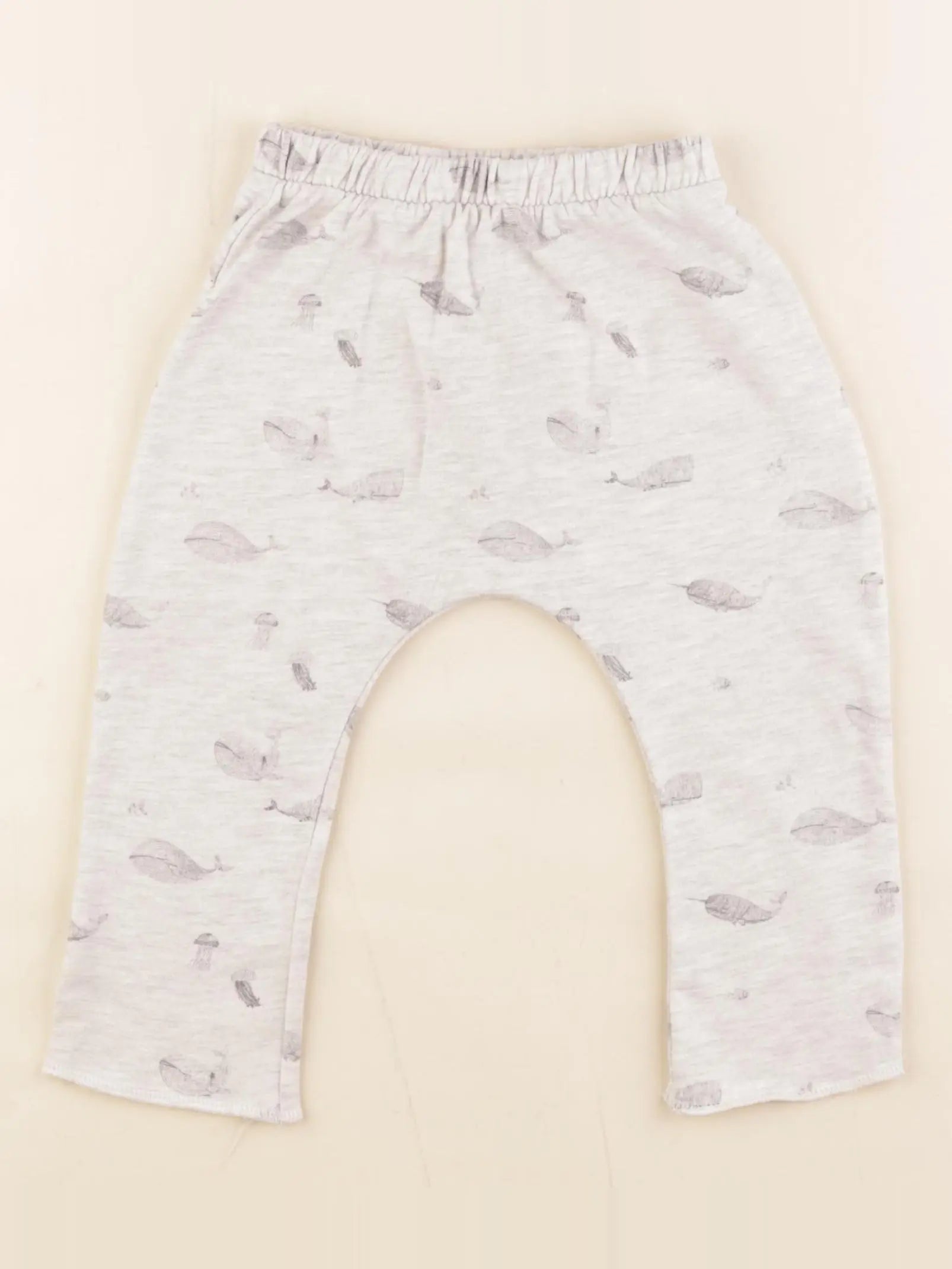 Vertbaudet - sarouel gris - 12 mois