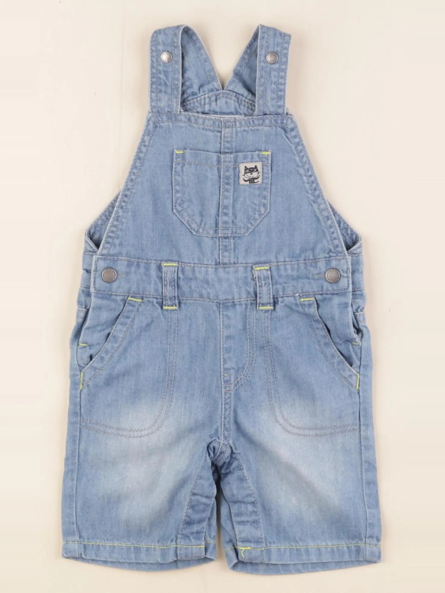 Vertbaudet - salopette bleu - 9 mois