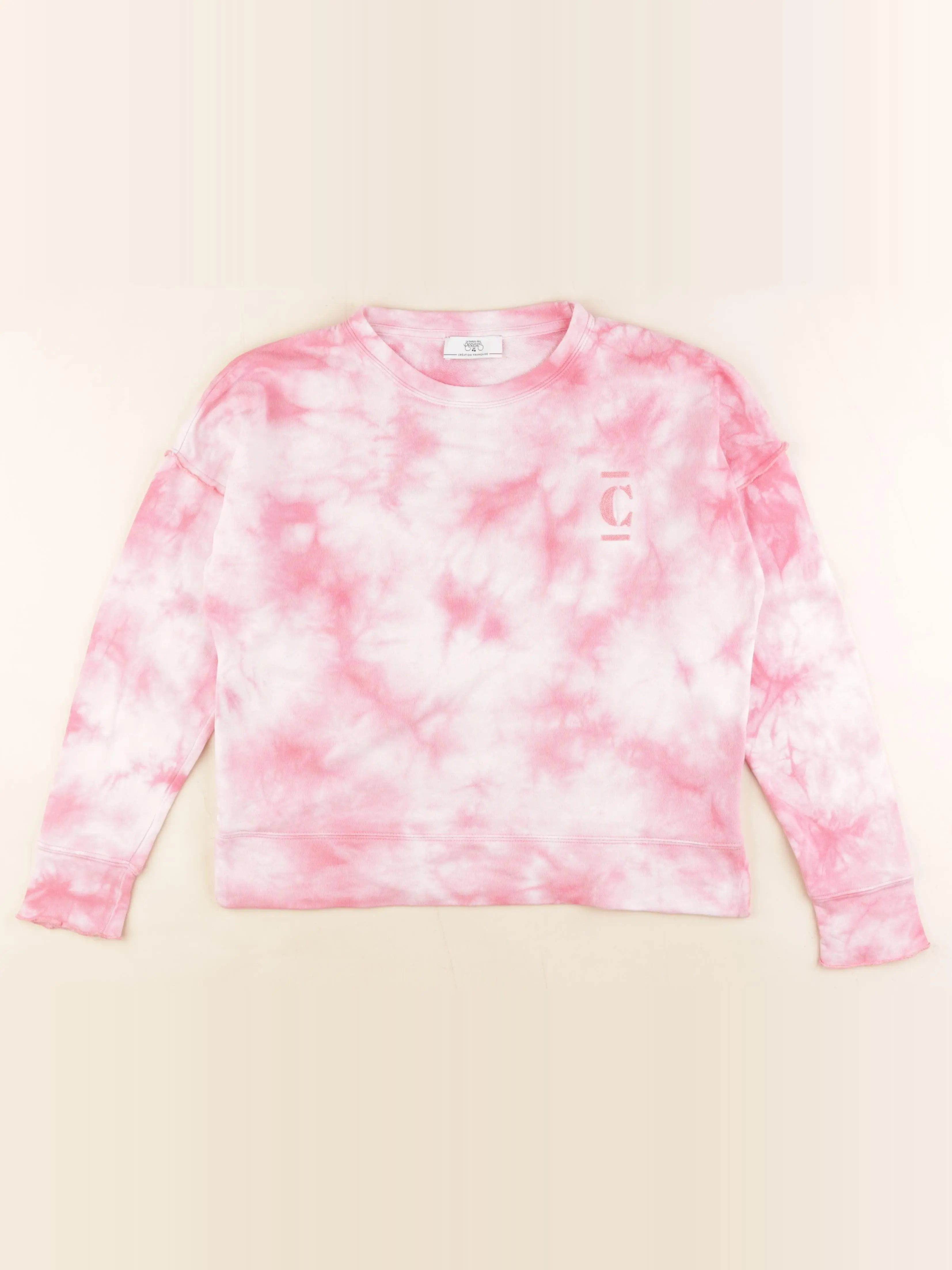 Le temps des cerises  - sweat rose - 12 ans