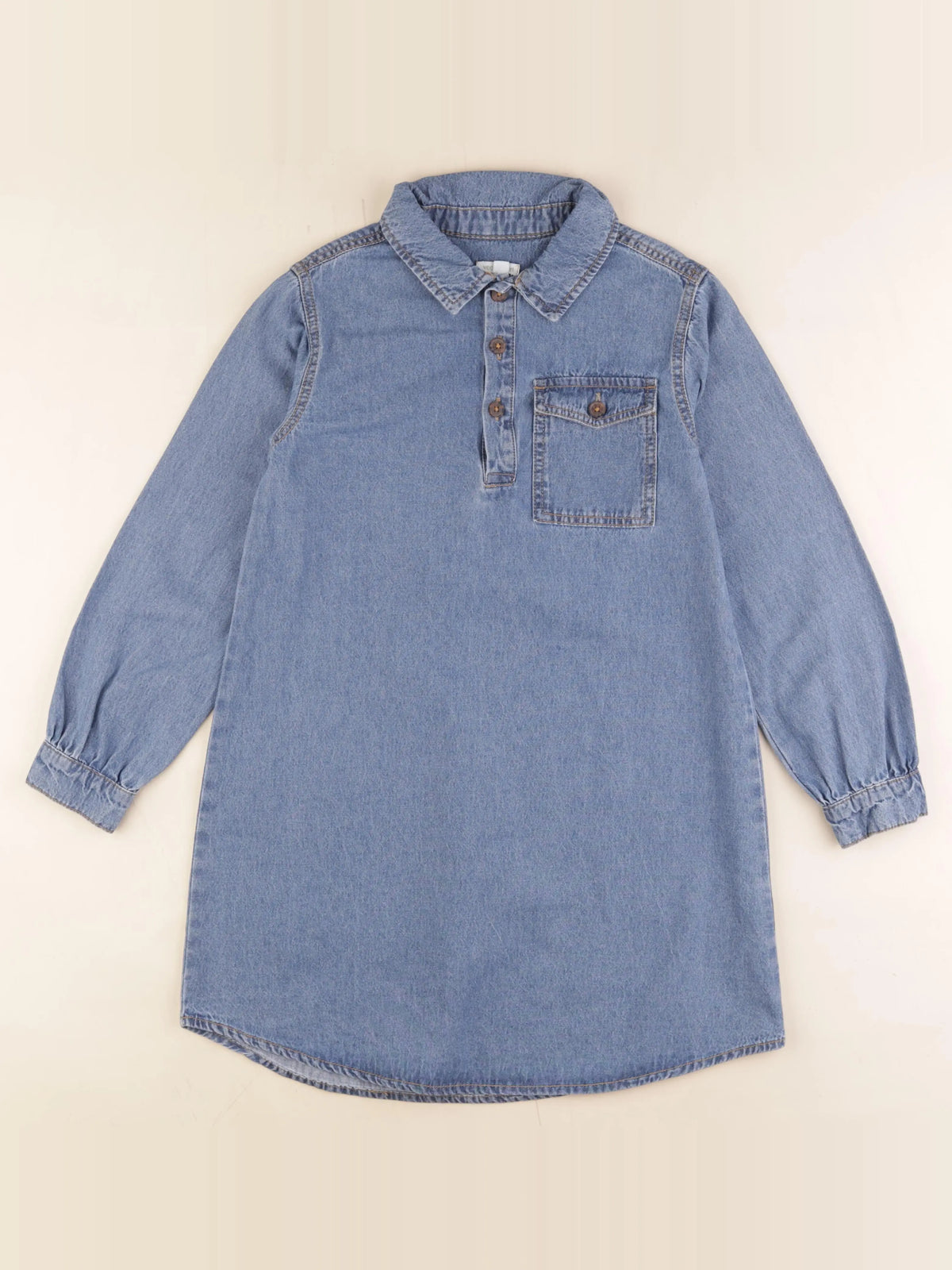 Vertbaudet - robe bleu - 10 ans