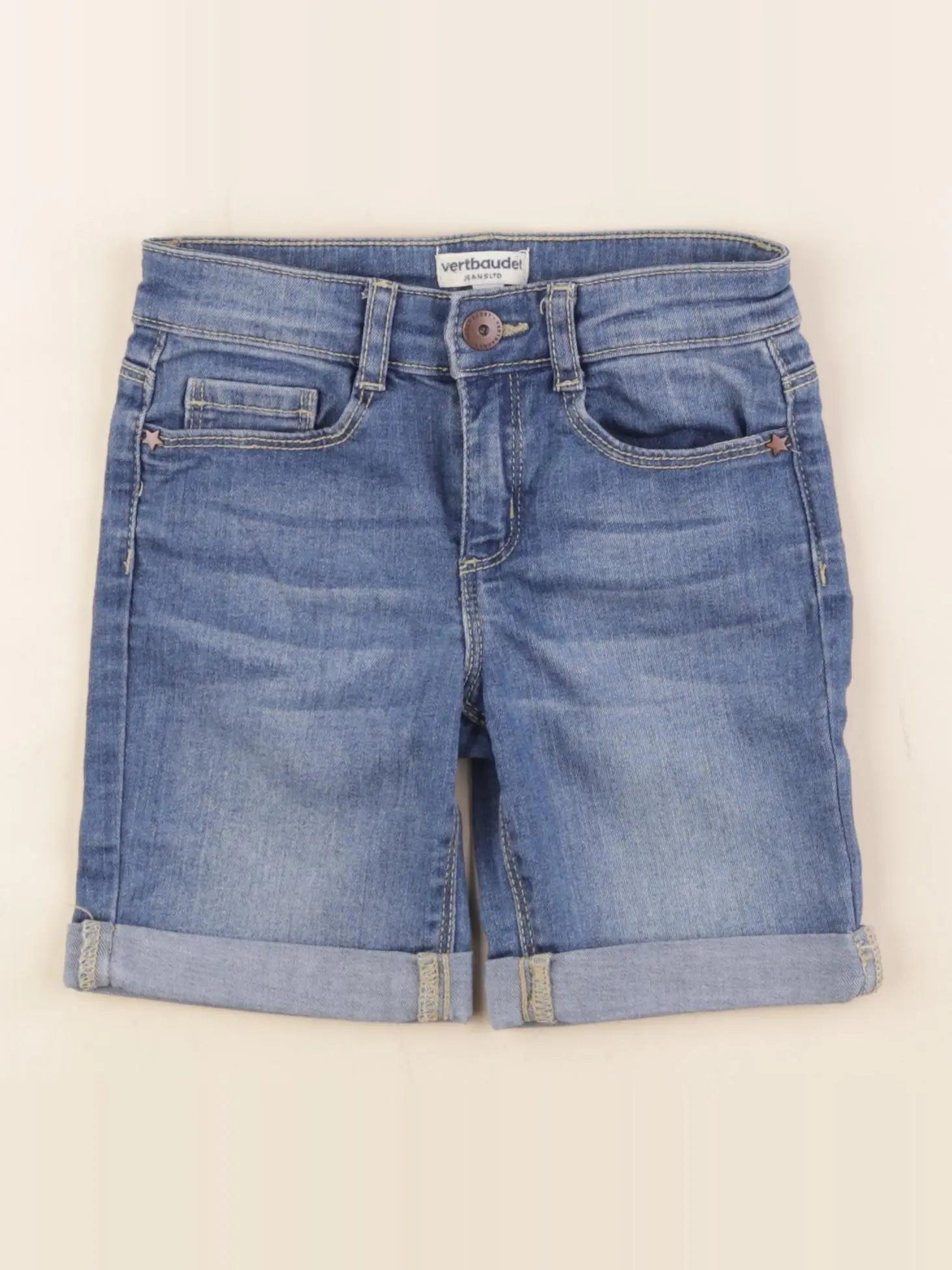 Vertbaudet - short bleu - 6 ans