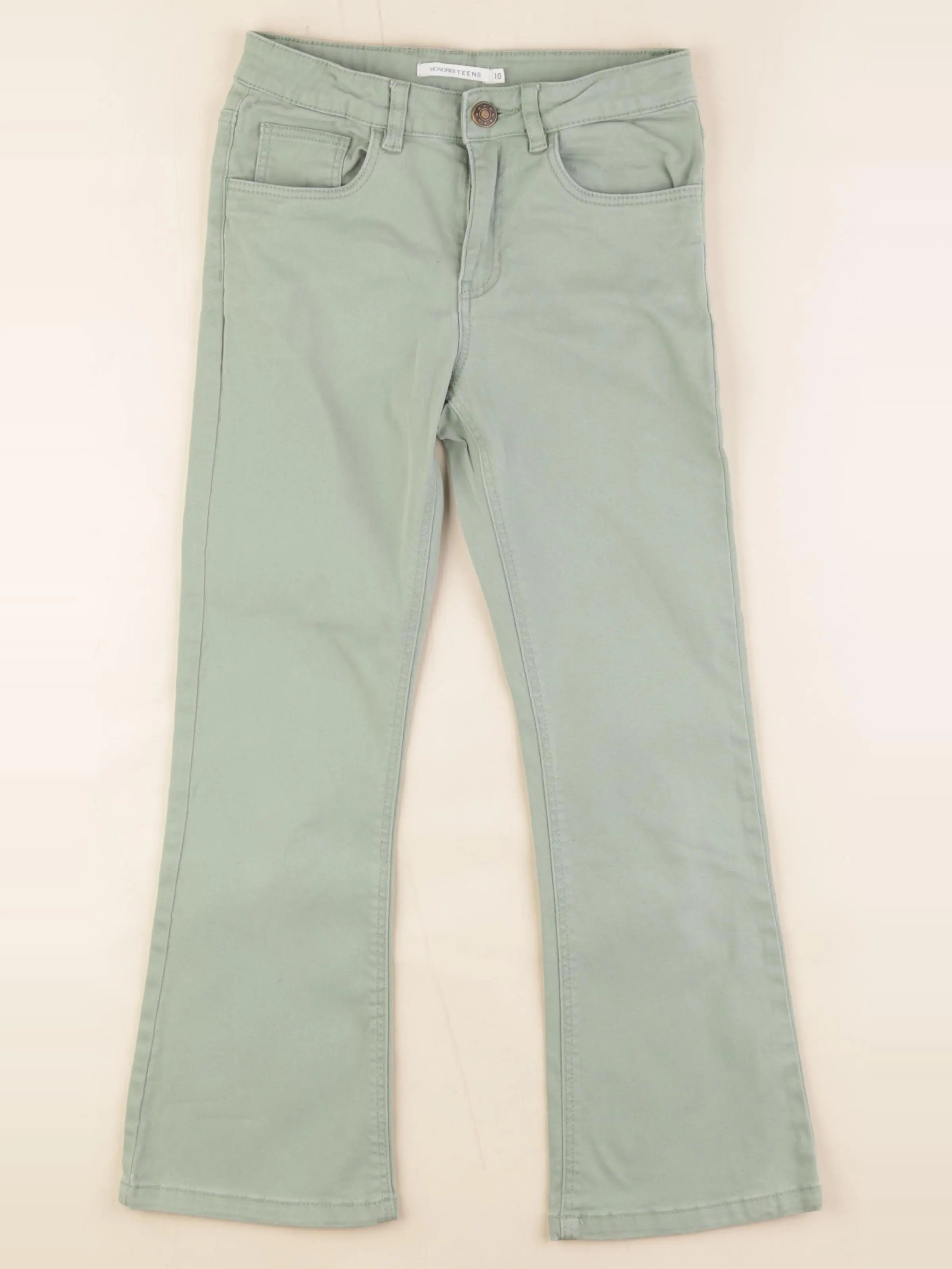 Monoprix - jean vert - 10 ans