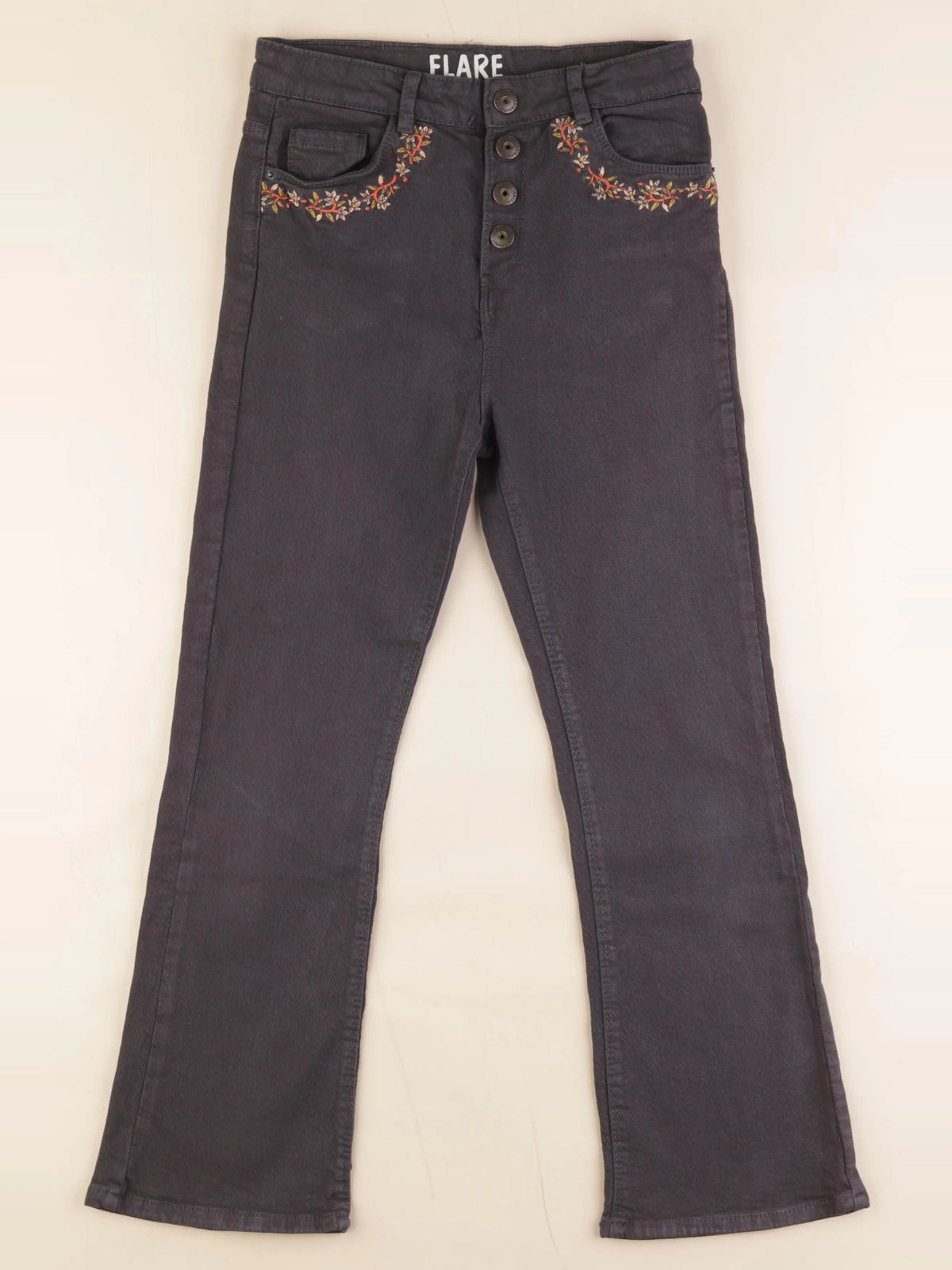 Vertbaudet - jean gris - 10 ans