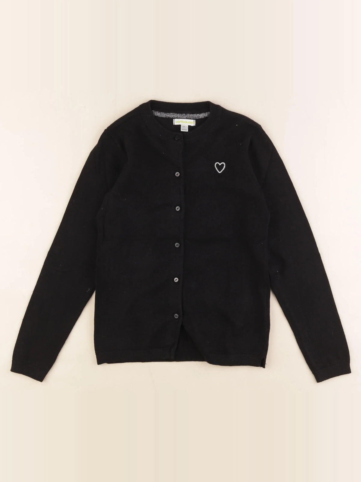 Vertbaudet - gilet noir - 8 ans