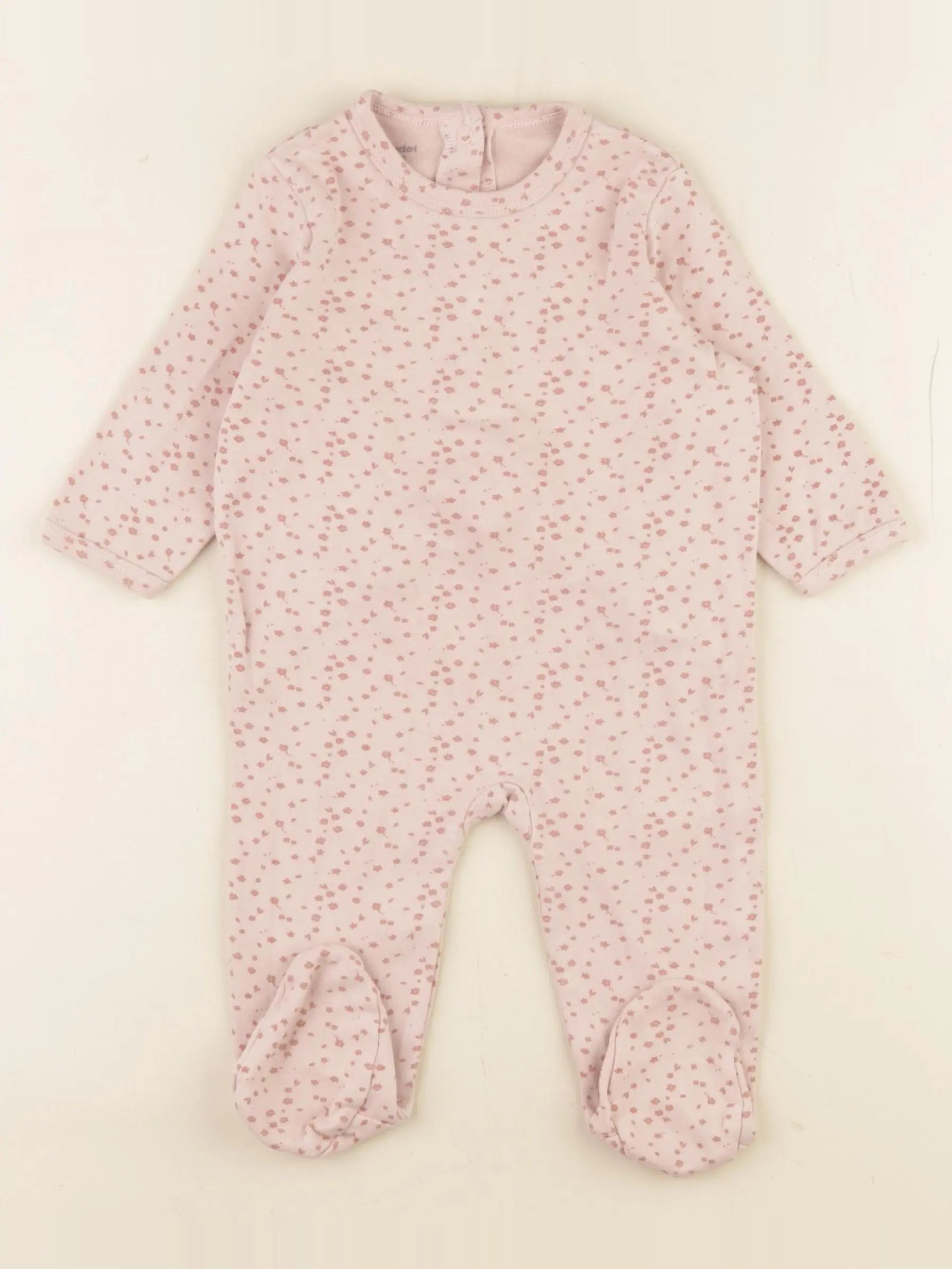Vertbaudet - pyjama coton rose - 6 mois