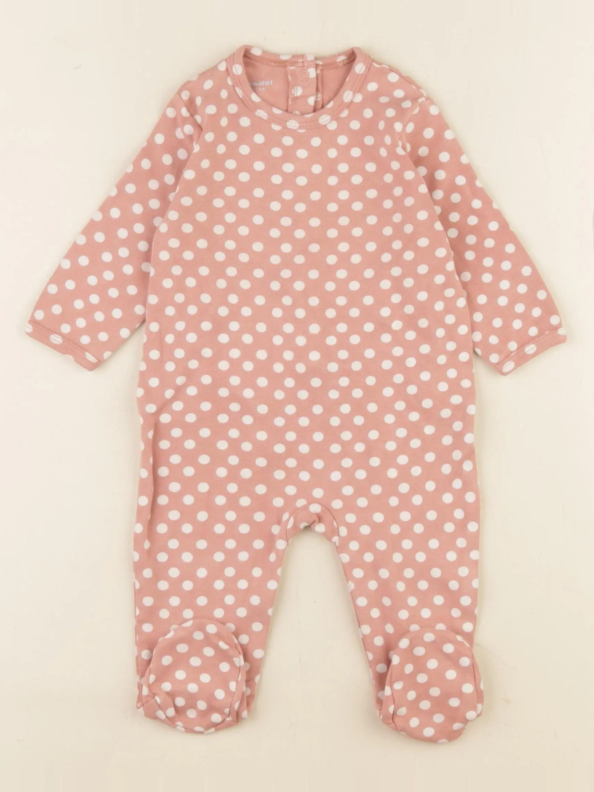 Vertbaudet - pyjama coton rose - 6 mois