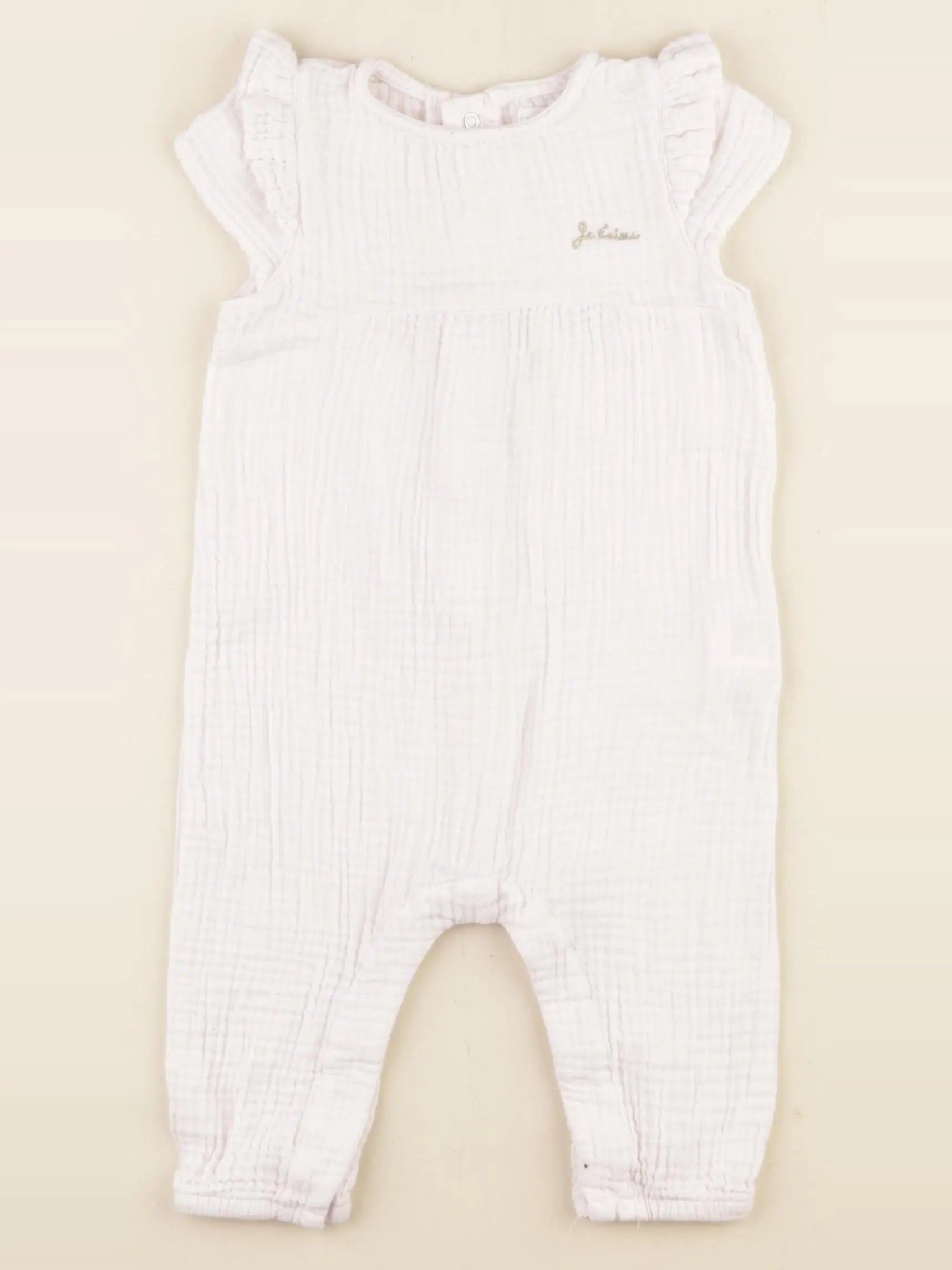 Vertbaudet - combinaison rose - 6 mois