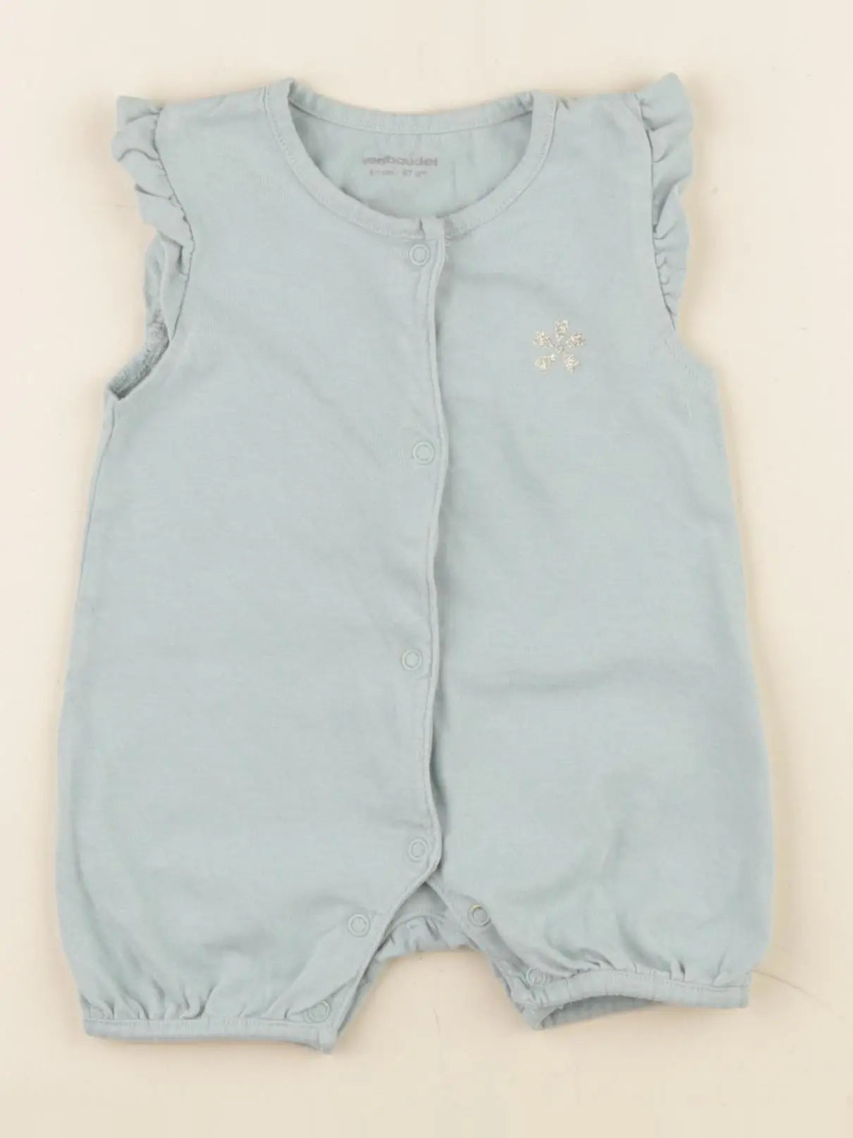 Vertbaudet - pyjama coton vert - 6 mois