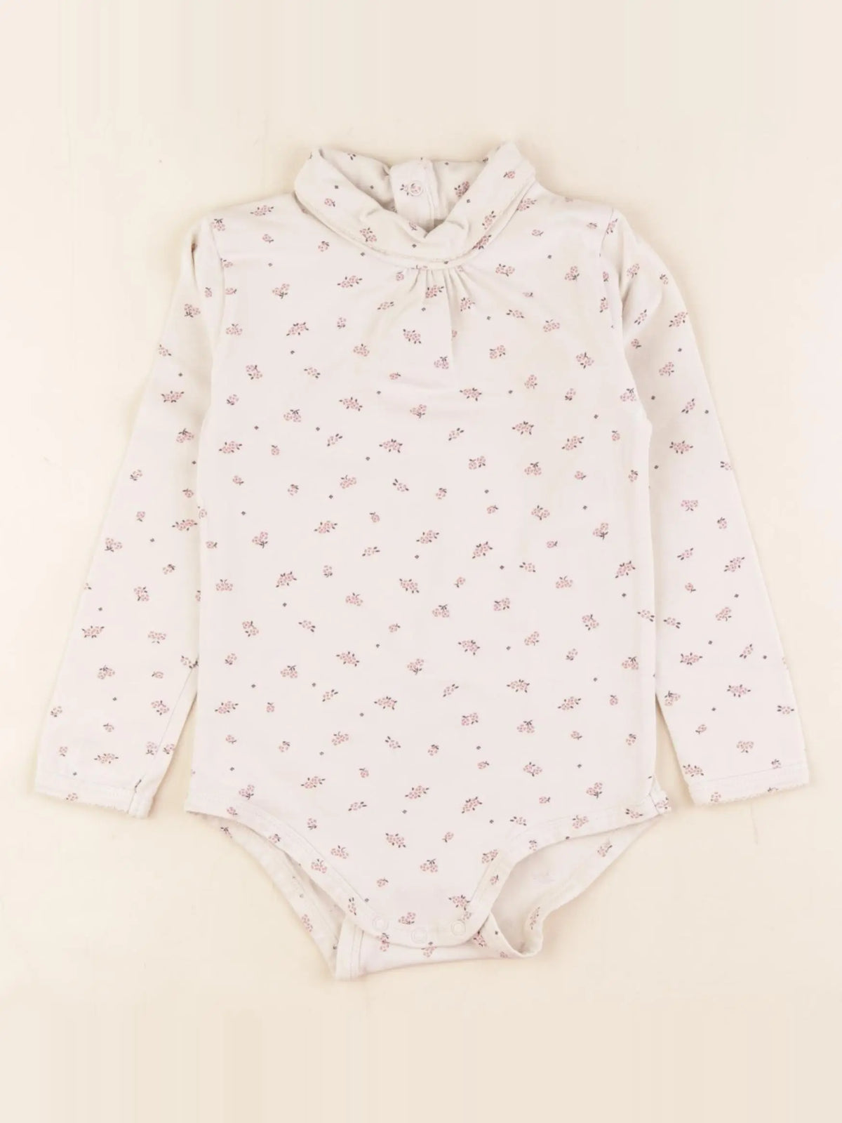 Vertbaudet - body à col beige - 3 ans