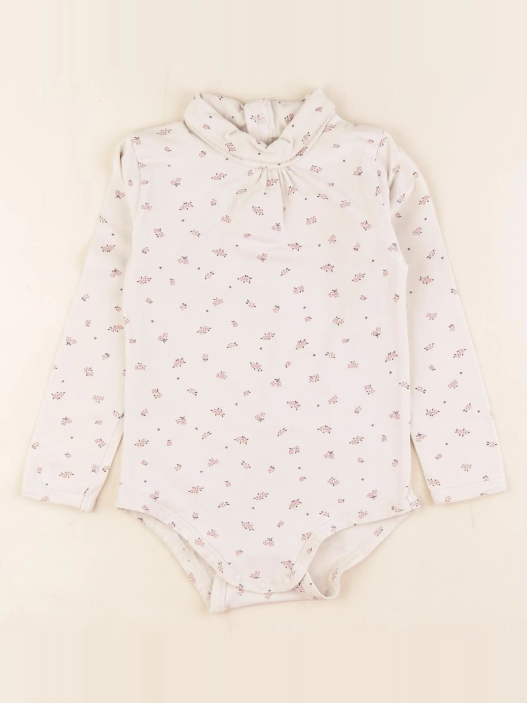 Vertbaudet - body à col beige - 3 ans