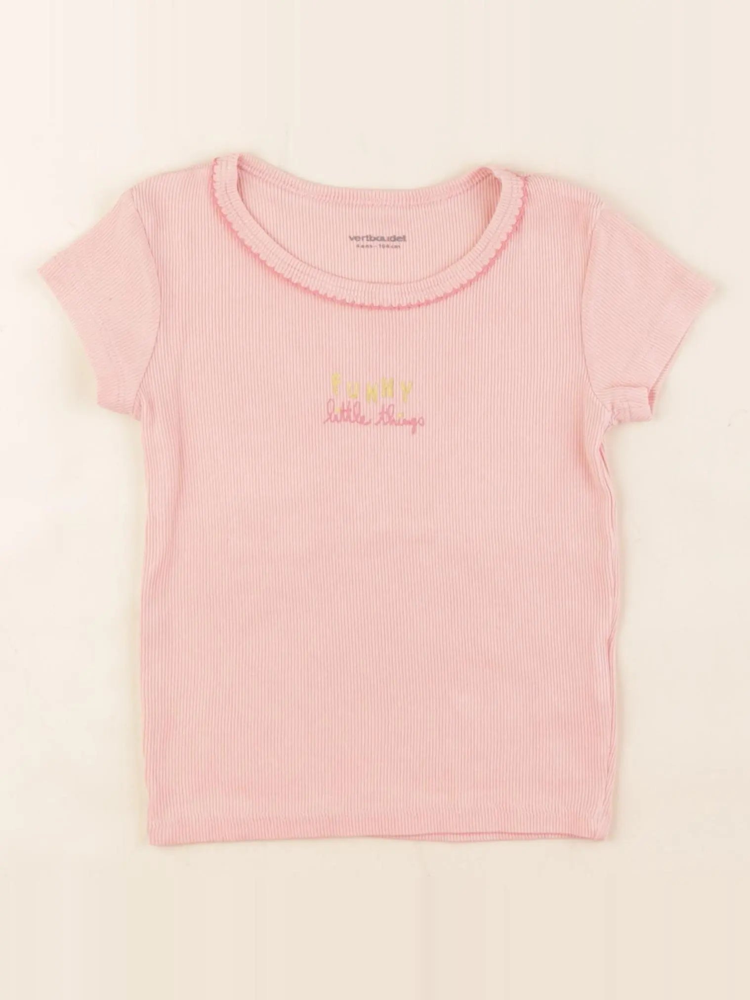 Vertbaudet - maillot de corps rose - 4 ans
