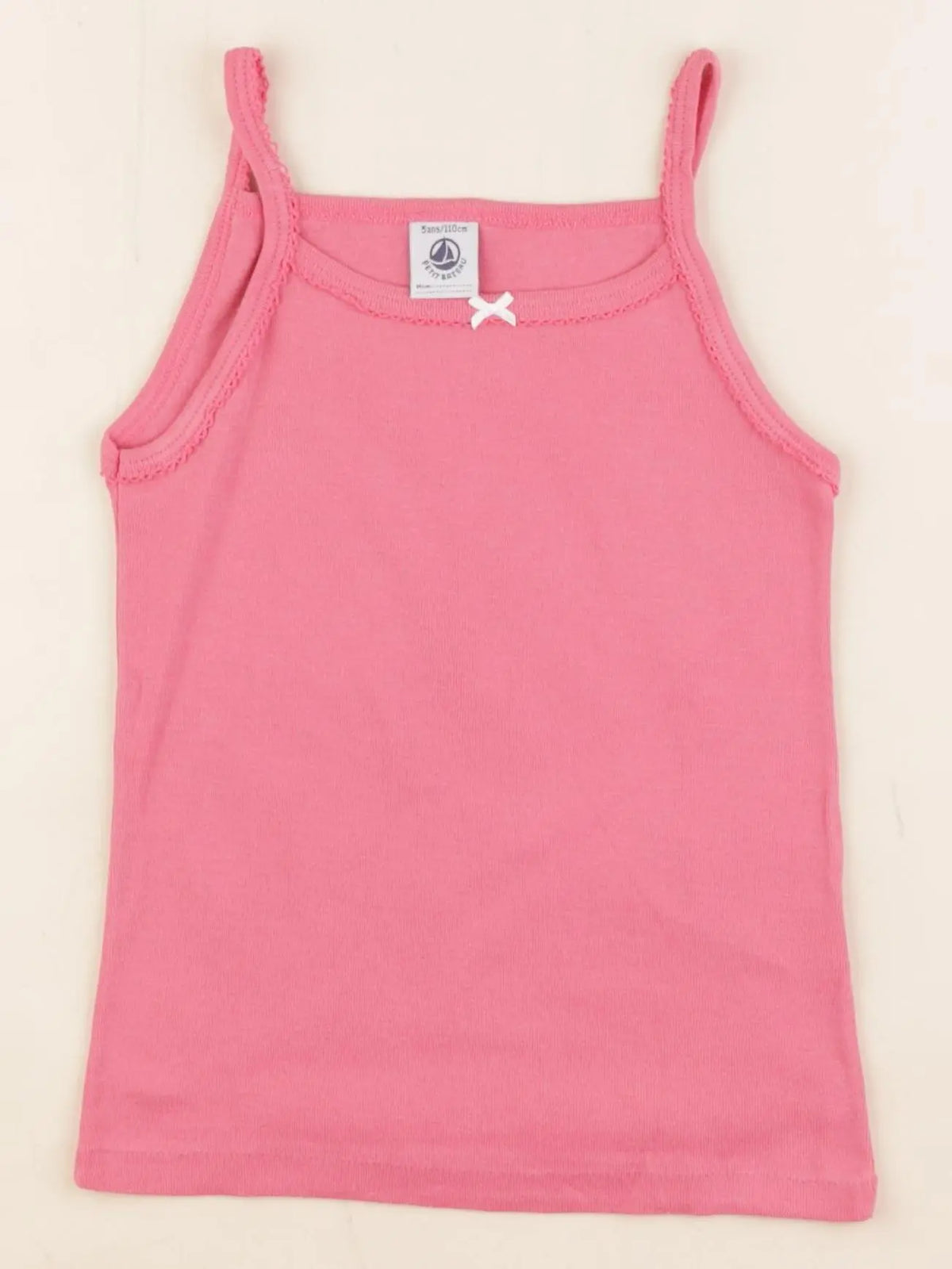 Petit Bateau - maillot de corps rose - 5 ans