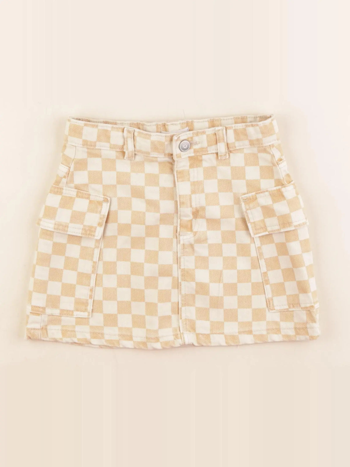 Vertbaudet - jupe beige, jaune - 5 ans