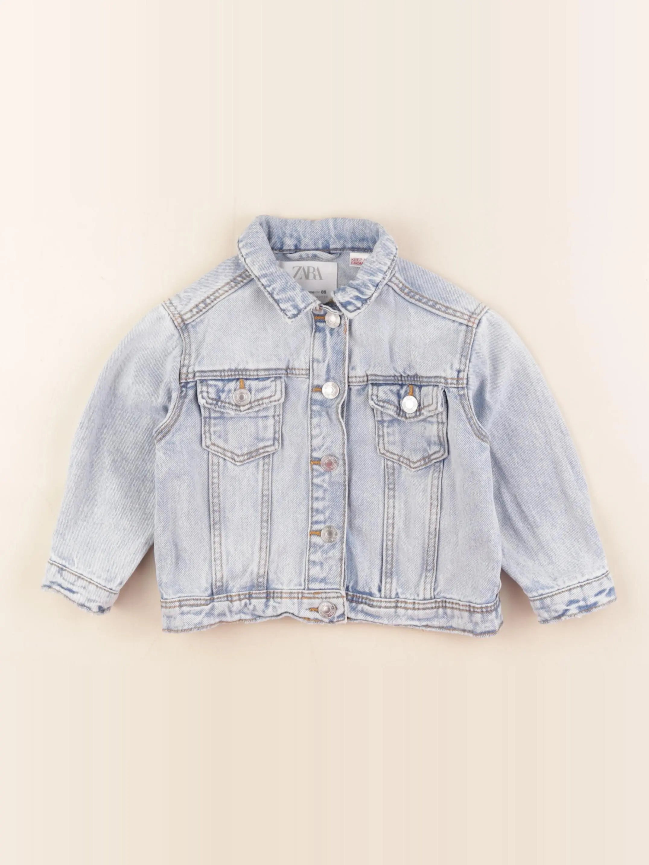 Zara - veste bleu - 12/18 mois