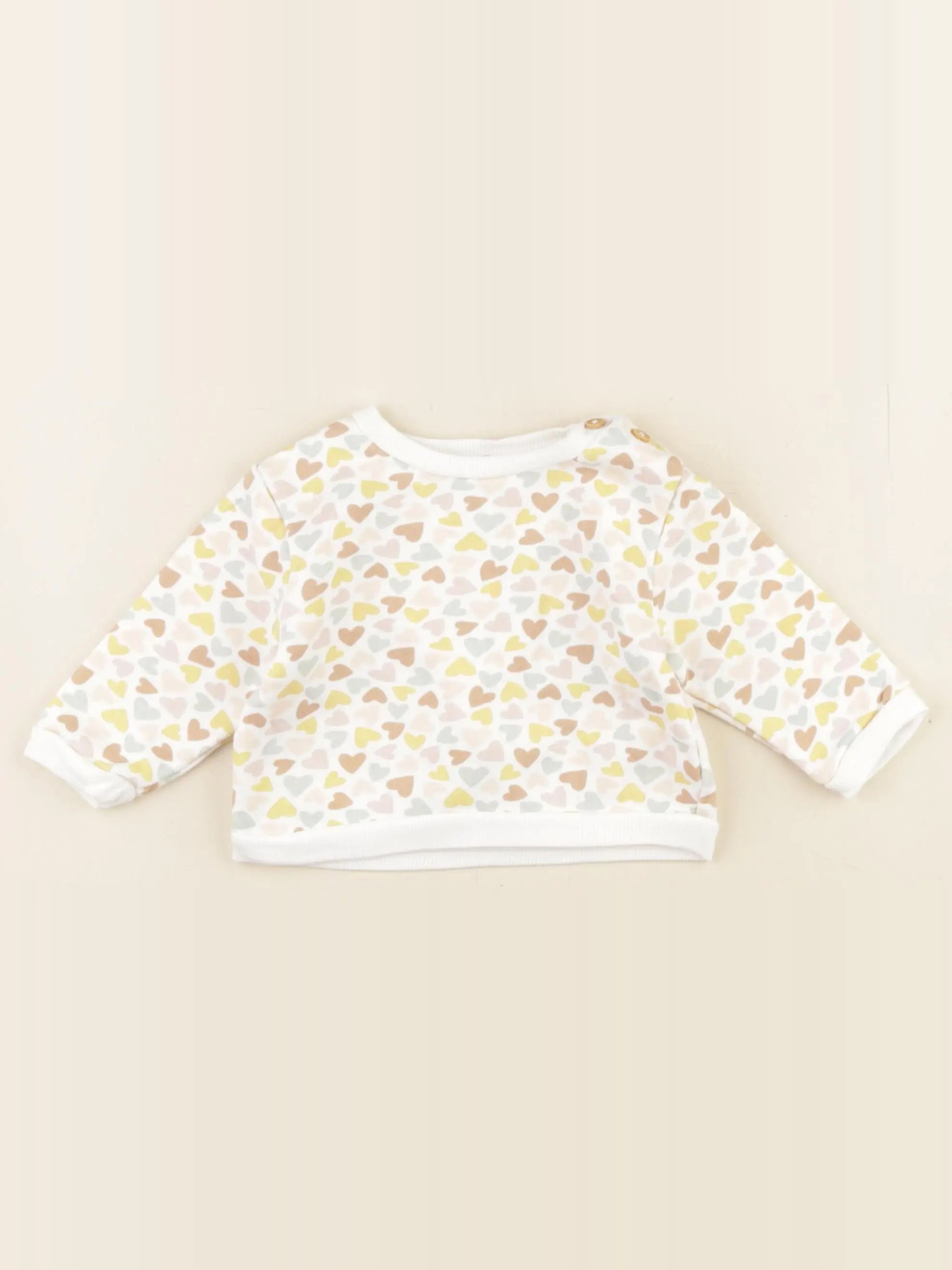 Boutchou - sweat multicolore - 3 mois