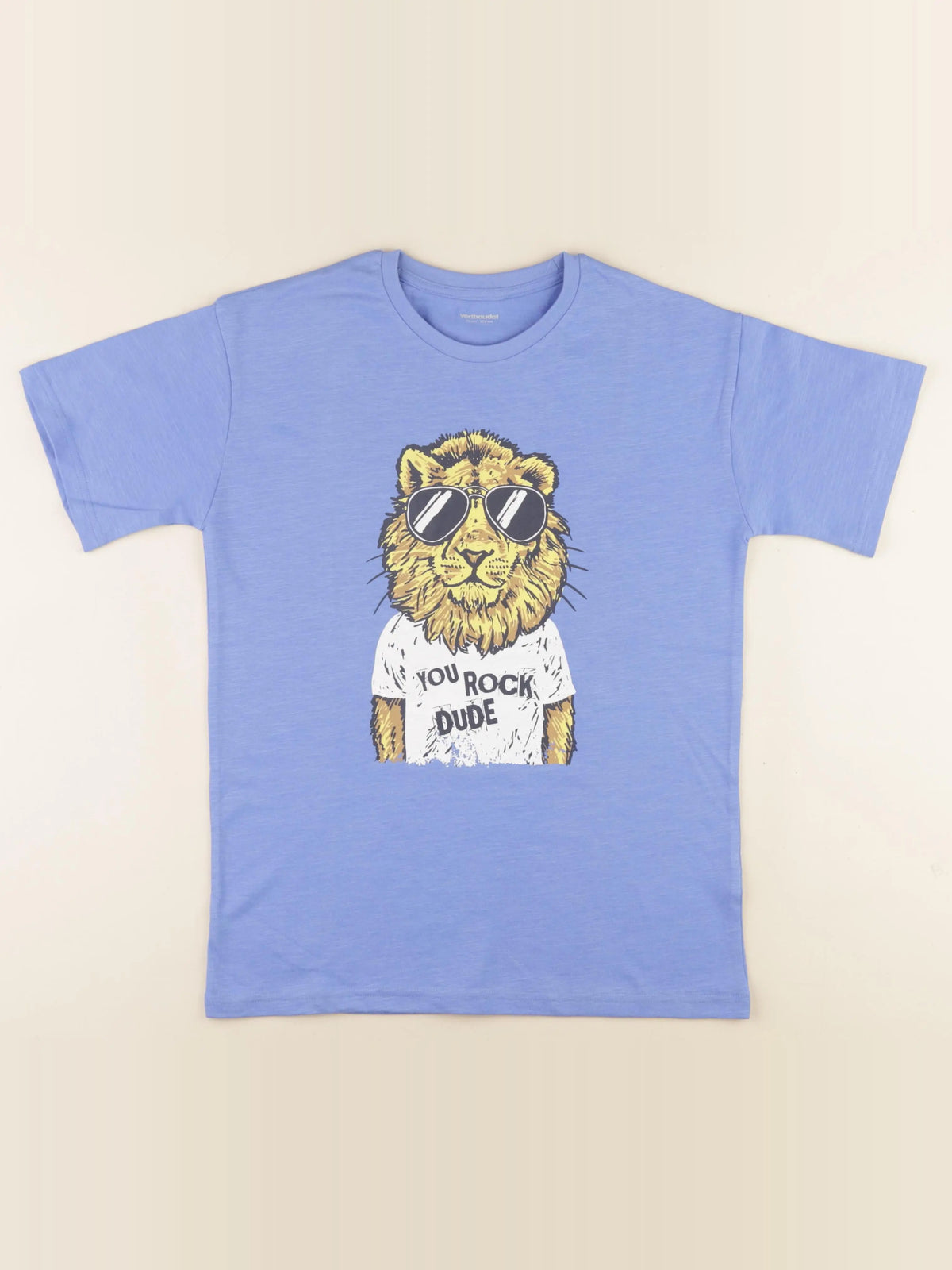 Vertbaudet - tee-shirt bleu - 12 ans