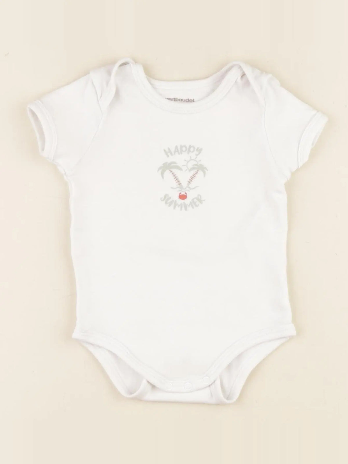 Vertbaudet - body blanc - 9 mois