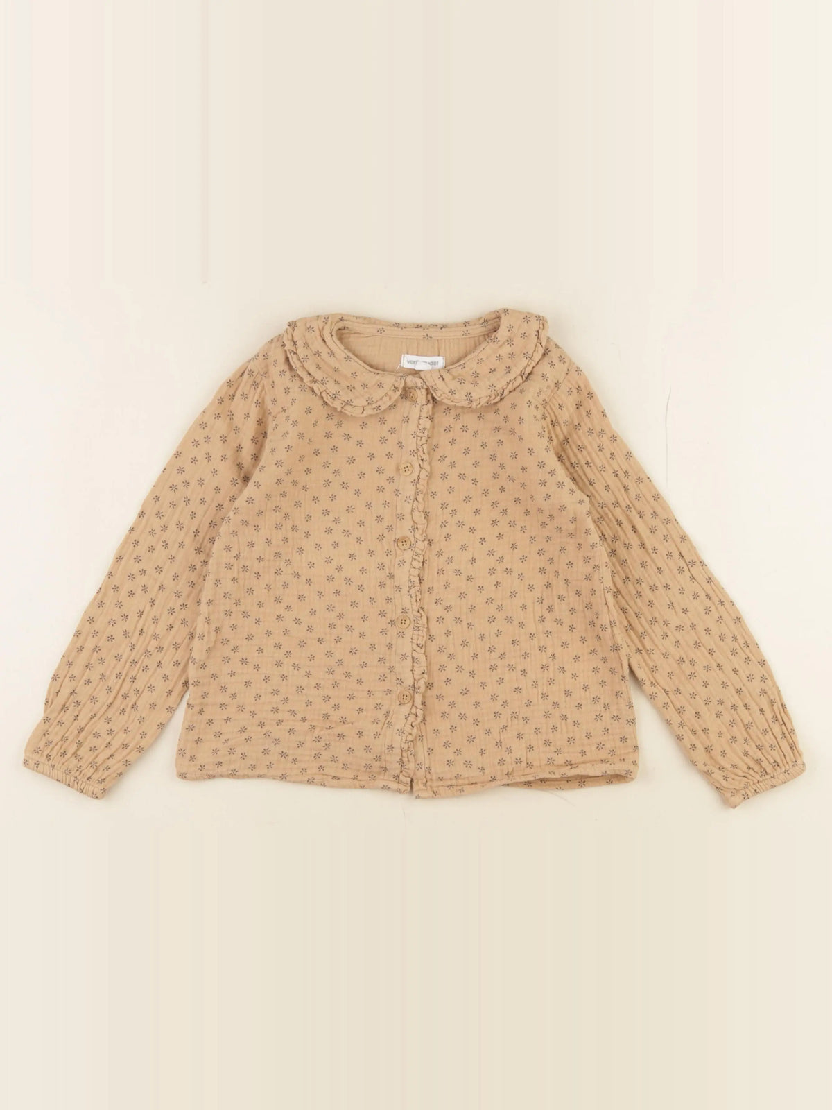 Vertbaudet - blouse marron - 5 ans