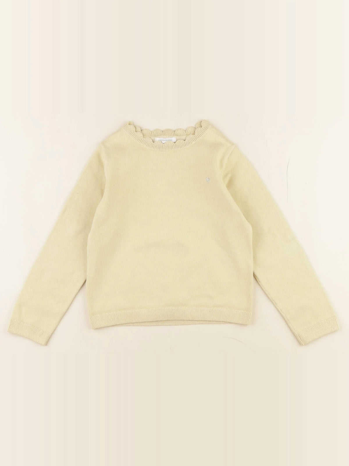 Vertbaudet - pull jaune - 5 ans