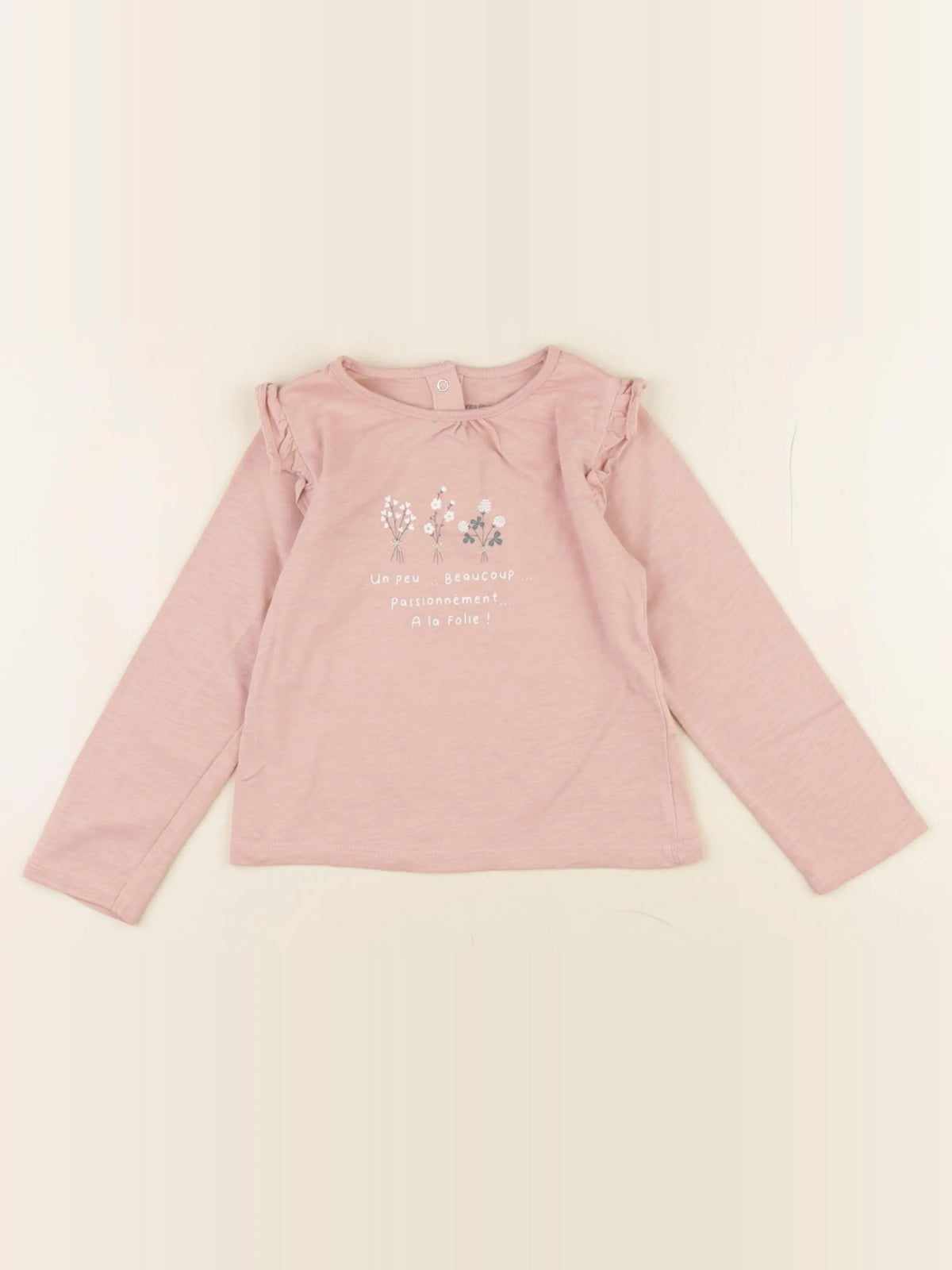 Vertbaudet - tee-shirt rose - 36 mois