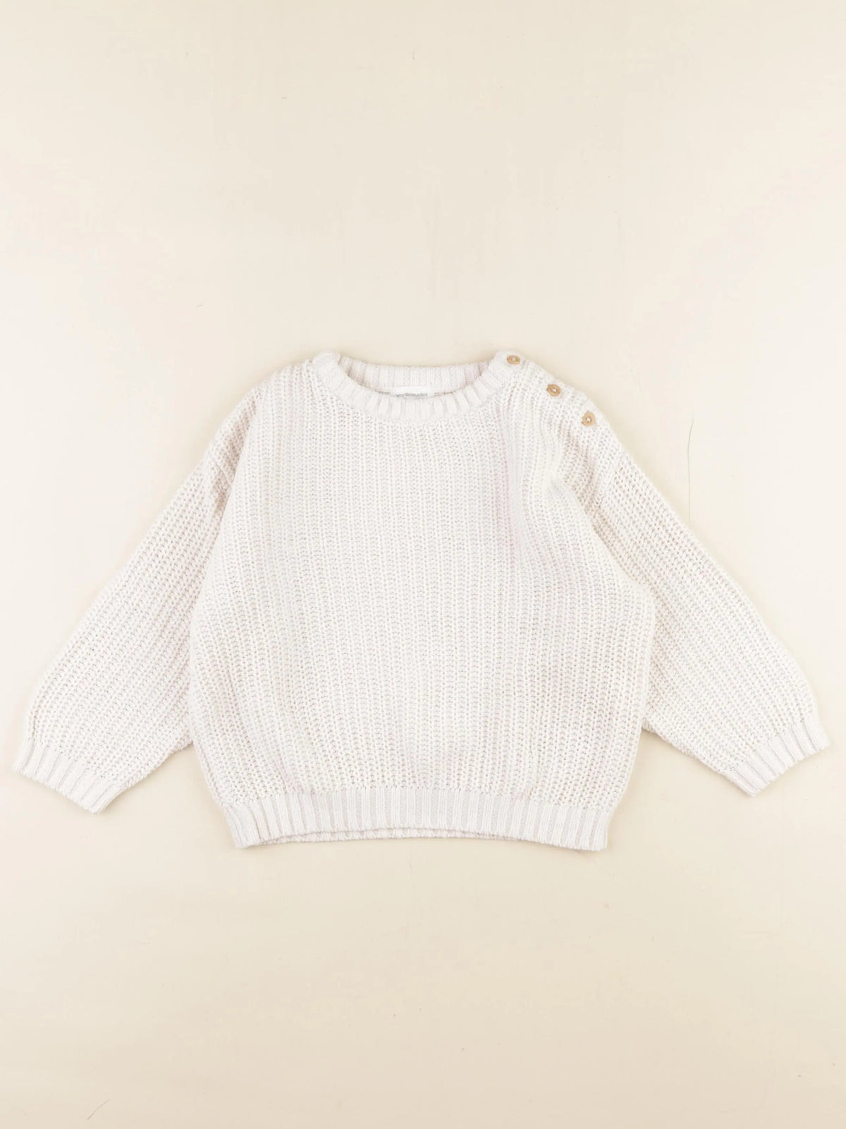 Vertbaudet - pull blanc - 36 mois