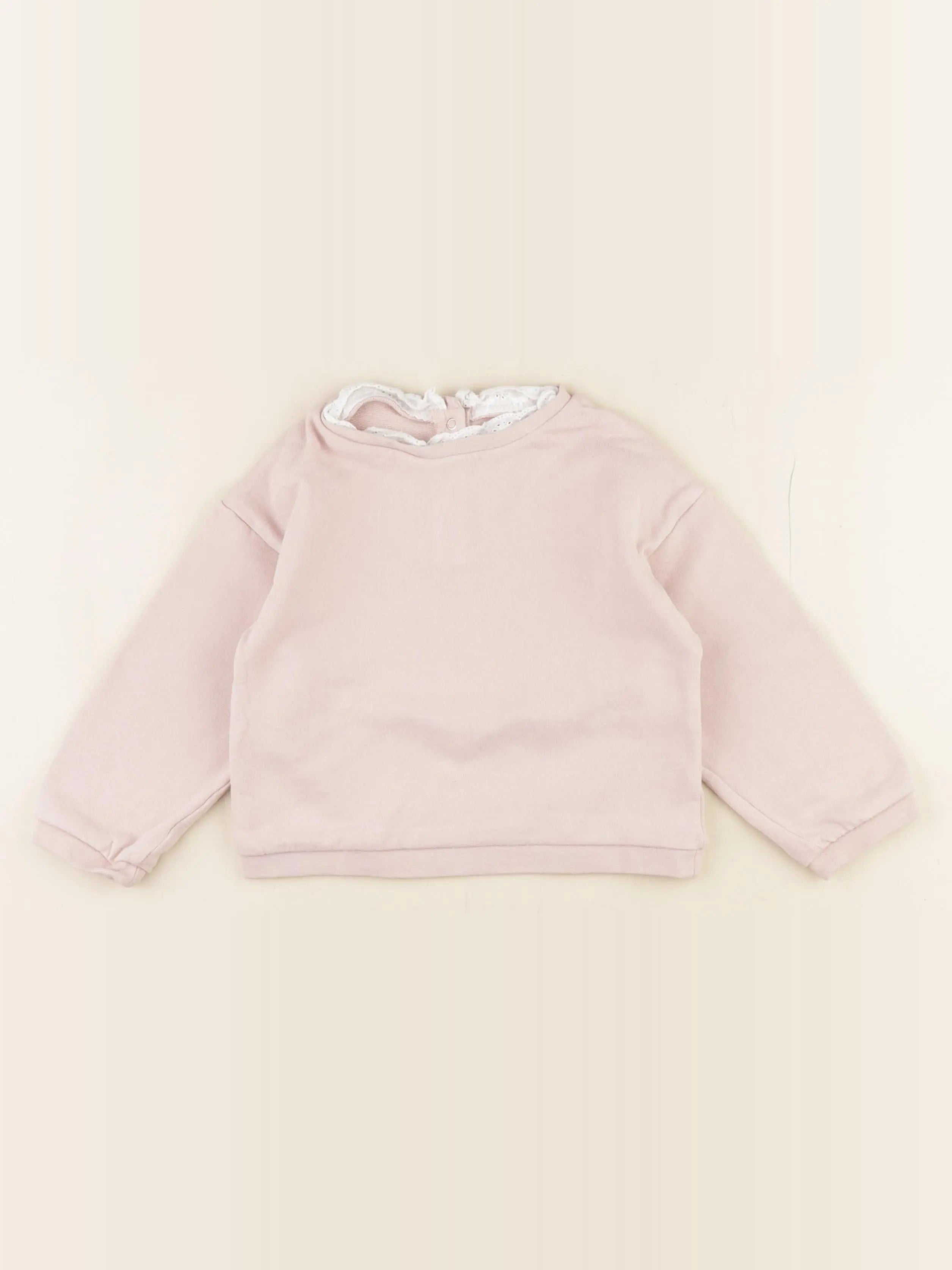 Vertbaudet - sweat rose - 36 mois