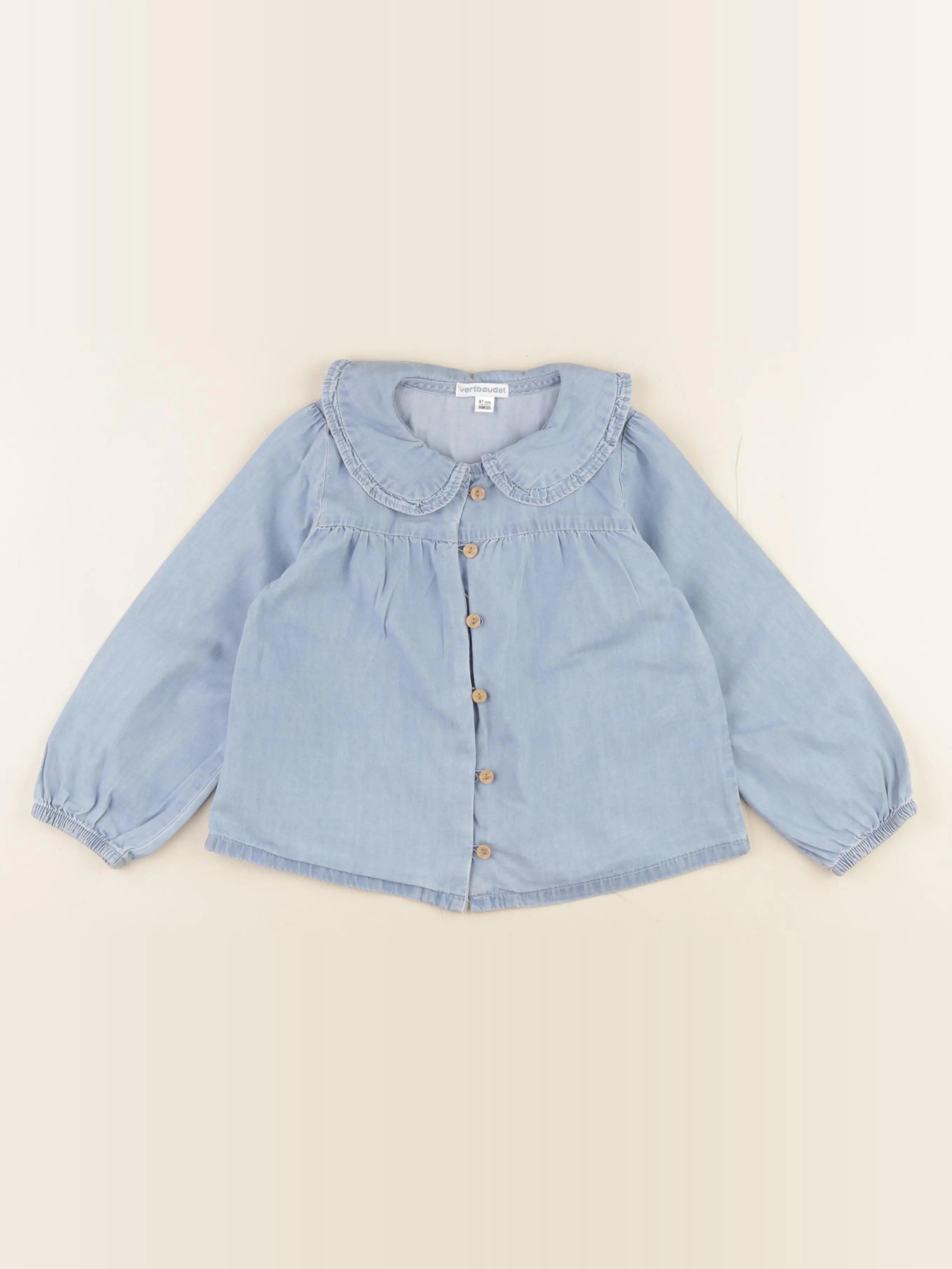 Vertbaudet - blouse bleu - 36 mois