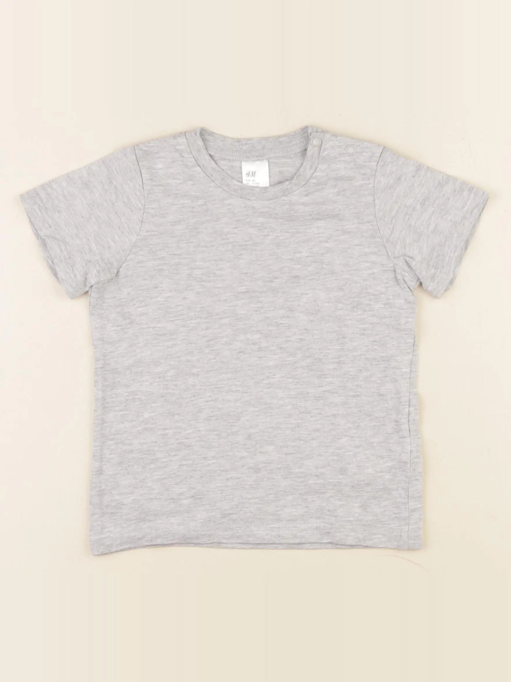 H&M - tee-shirt gris - 9/12 mois