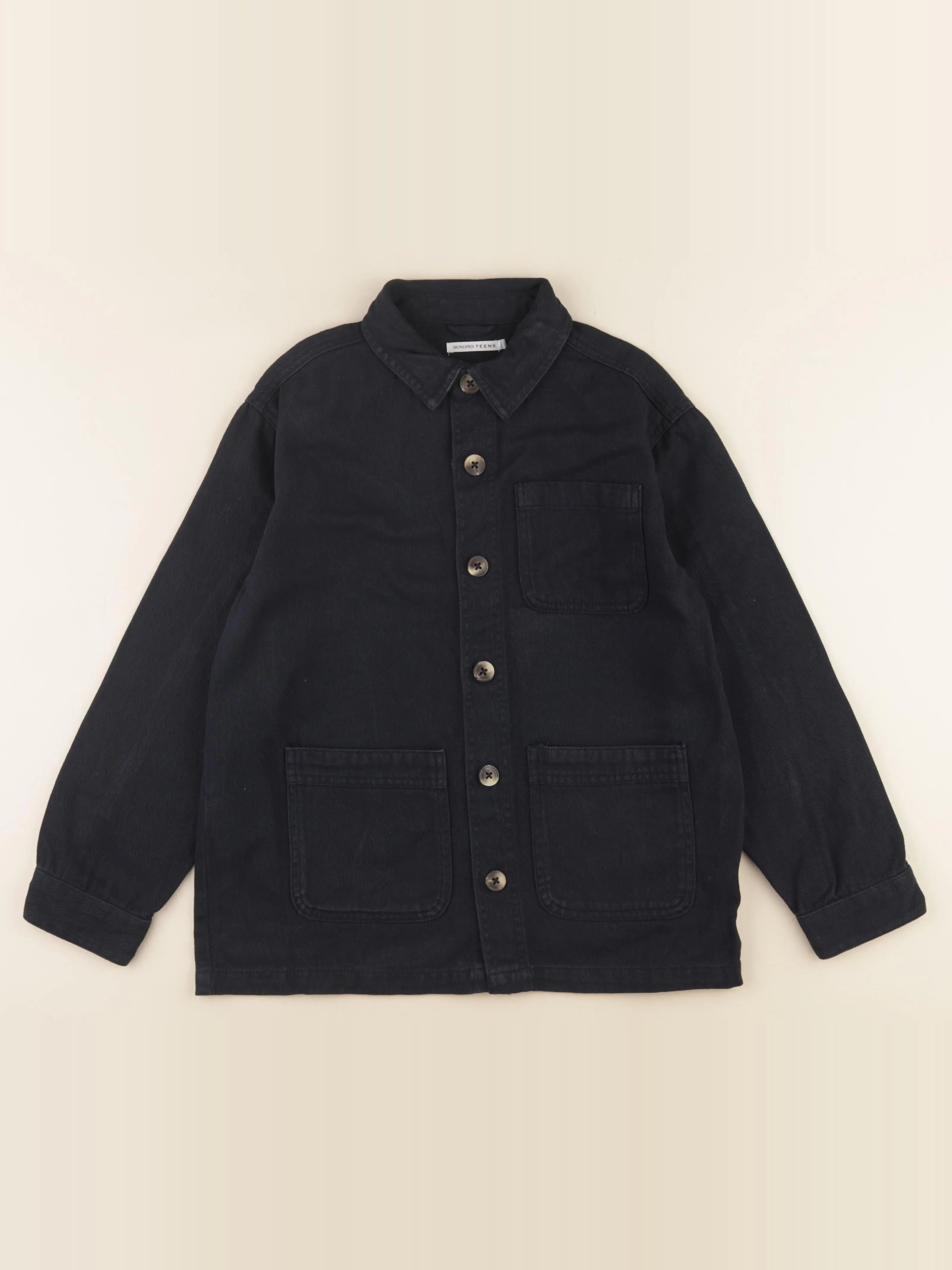 Monoprix - chemise noir - 10 ans