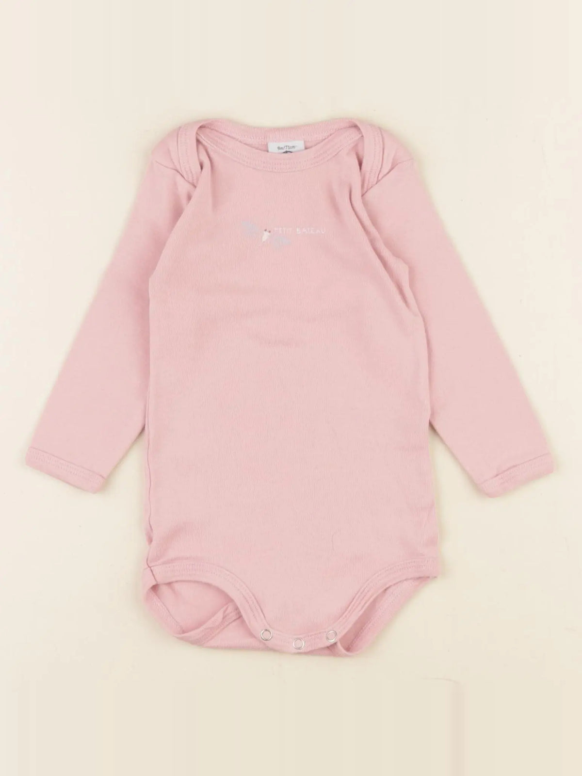 Vertbaudet - body rose - 9 mois