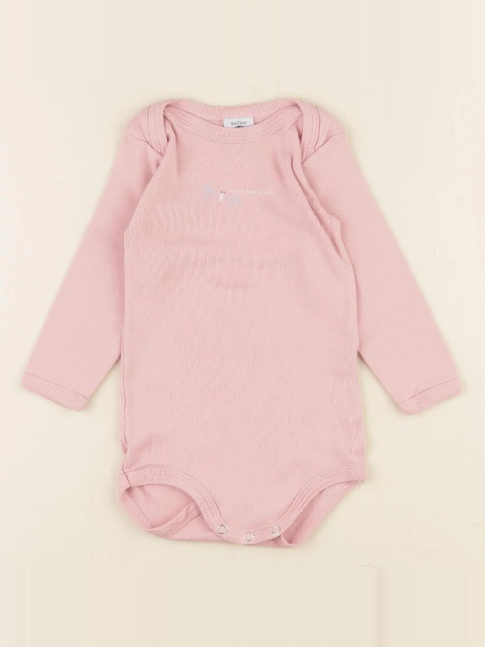 Vertbaudet - body rose - 9 mois