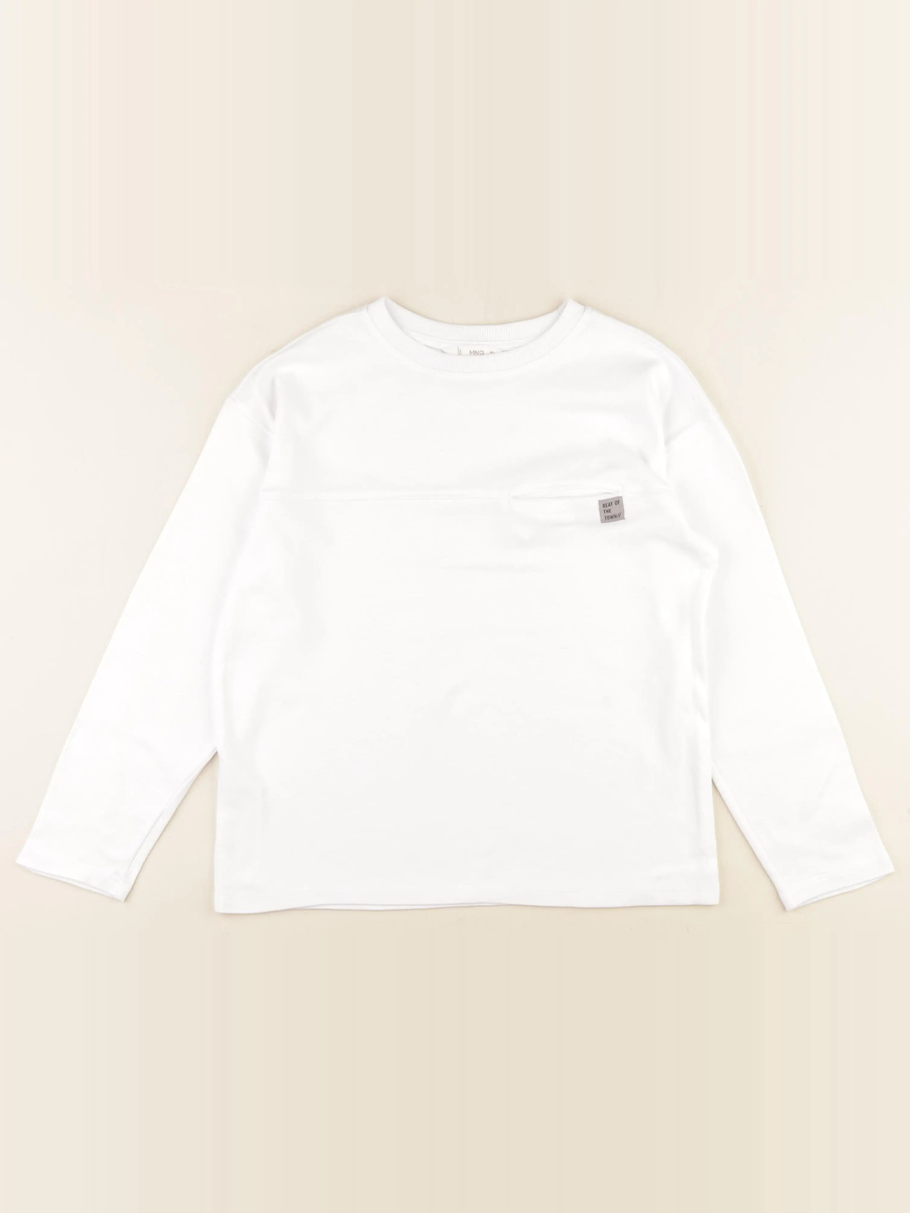 Mango - tee-shirt blanc - 9/10 ans