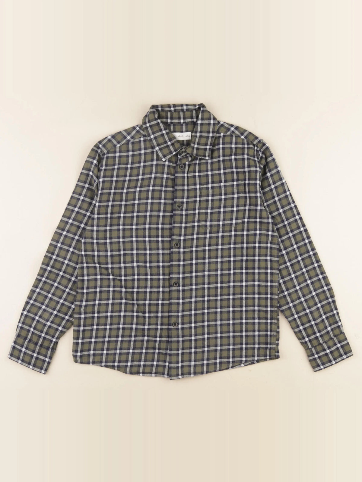 Mango - chemise bleu, vert - 10 ans