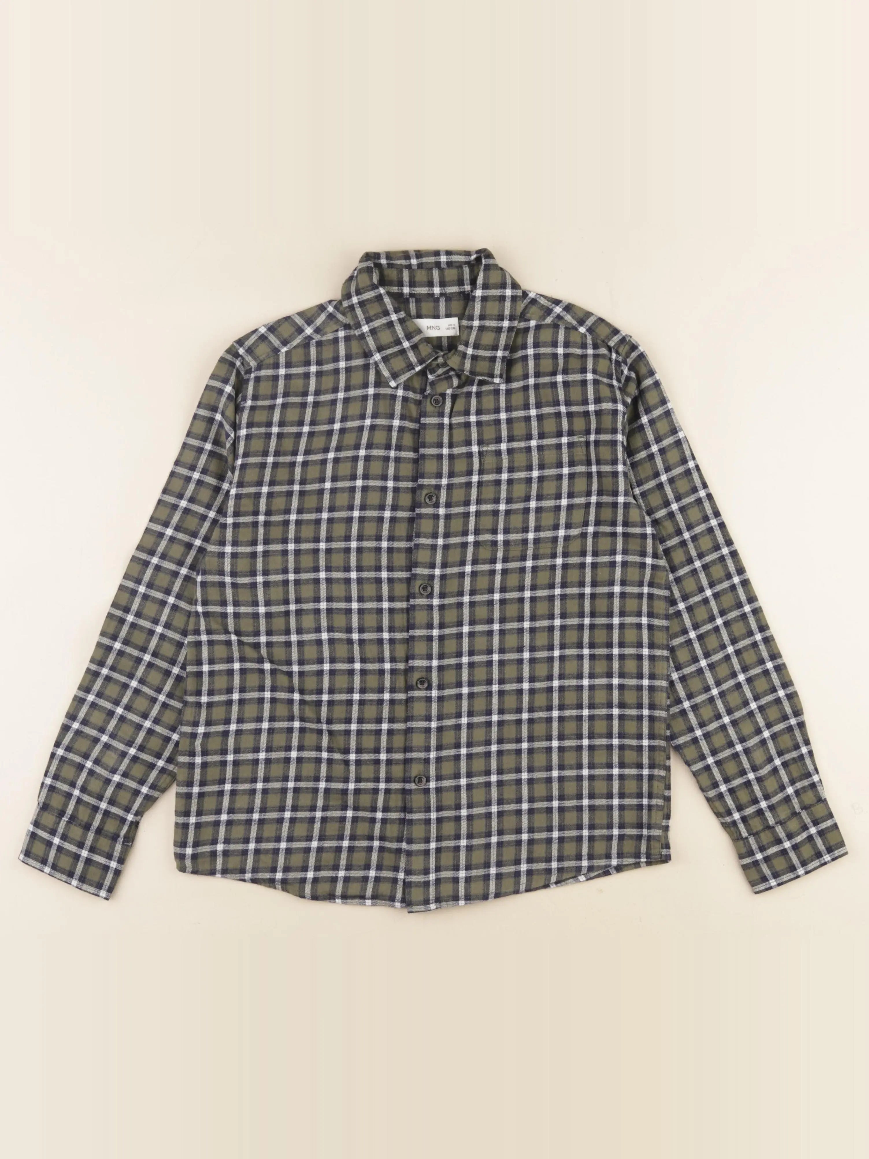 Mango - chemise bleu, vert - 10 ans