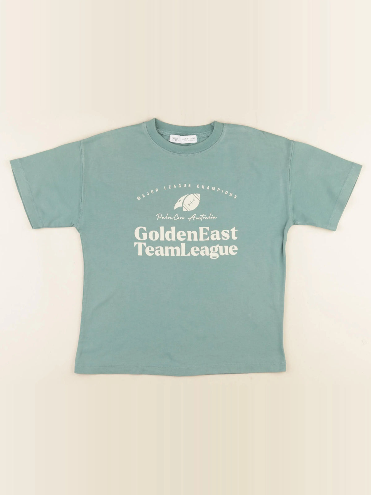 Zara - tee-shirt bleu - 8/9 ans