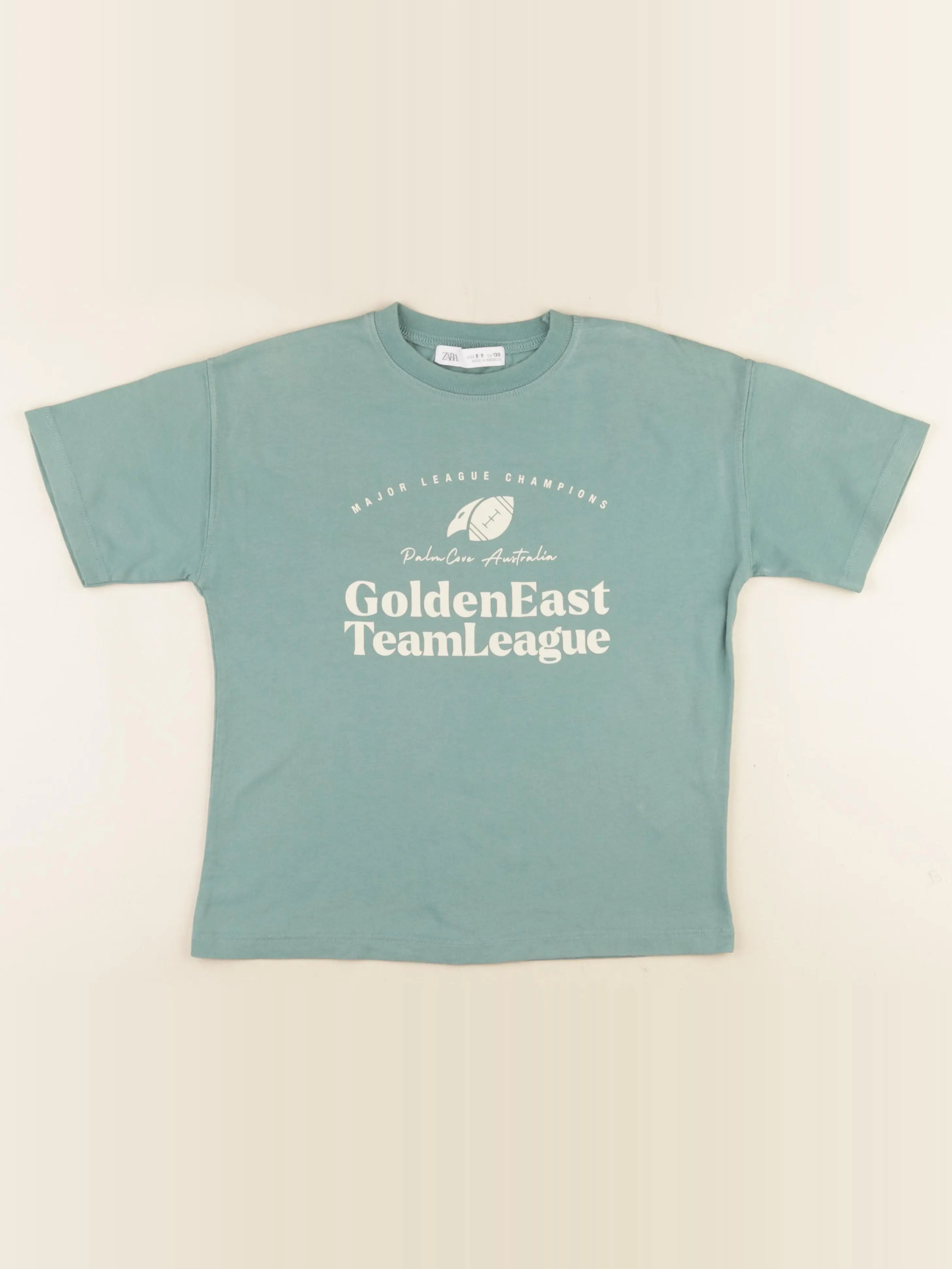 Zara - tee-shirt bleu - 8/9 ans