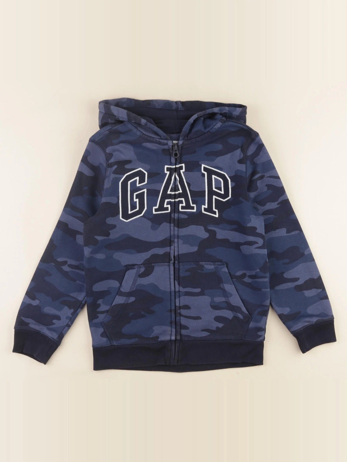 GAP - sweat bleu - 6/7 ans