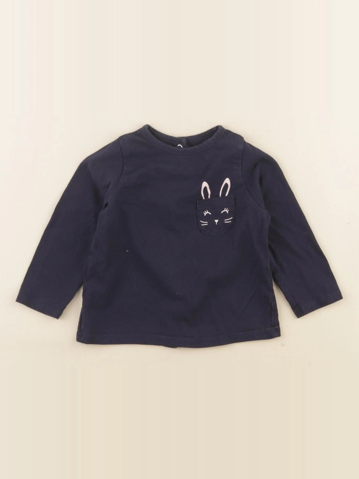 Vertbaudet - tee-shirt bleu - 9 mois