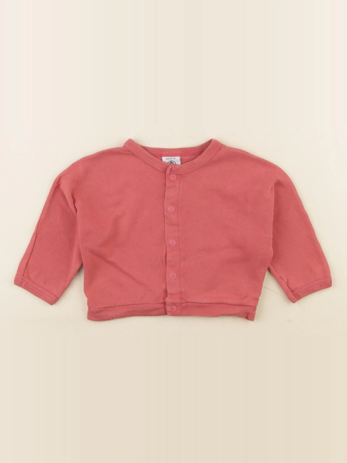 Petit Bateau - tee-shirt rouge - 6 mois