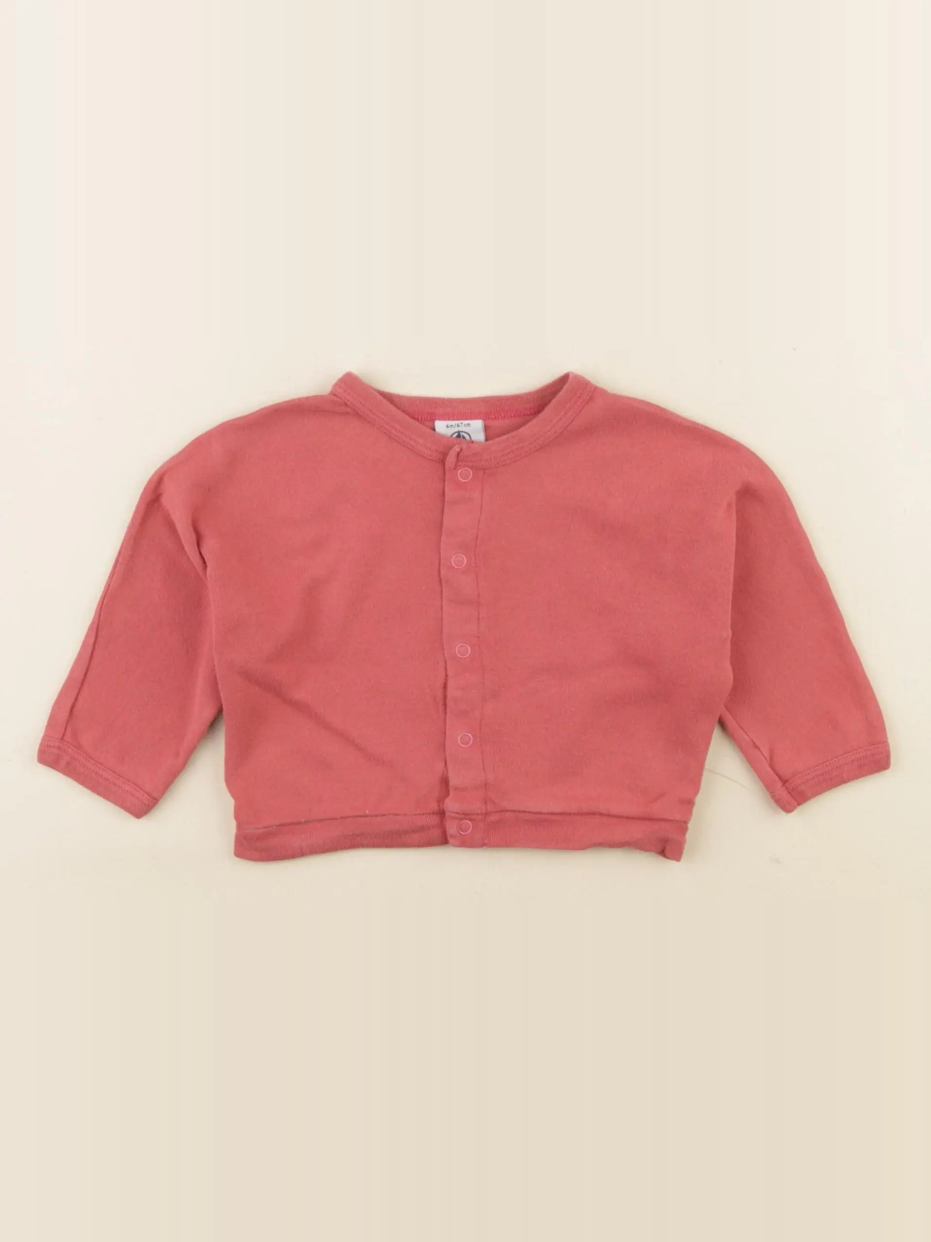 Petit Bateau - tee-shirt rouge - 6 mois